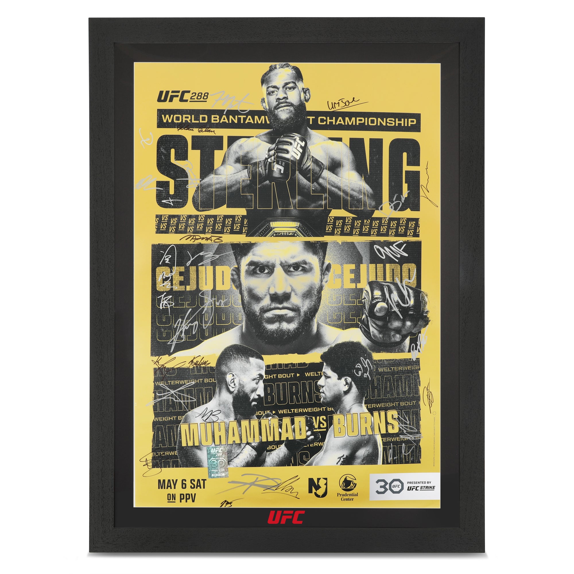 UFC 288: Sterling vs Cejudo Autographed Event Poster