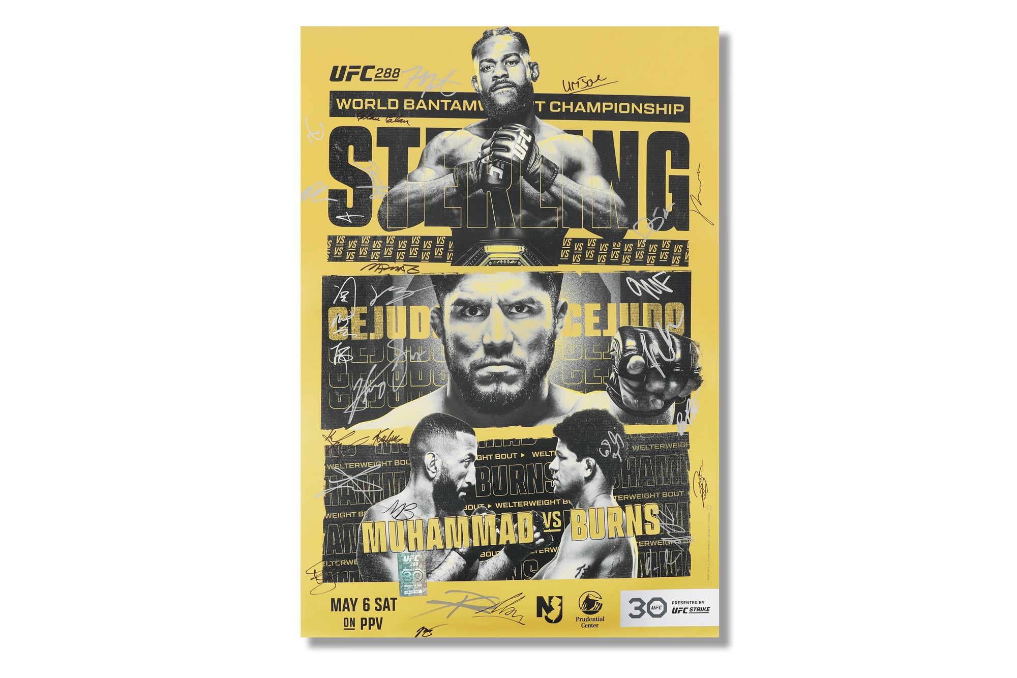 UFC 288: Sterling vs Cejudo Autographed Event Poster