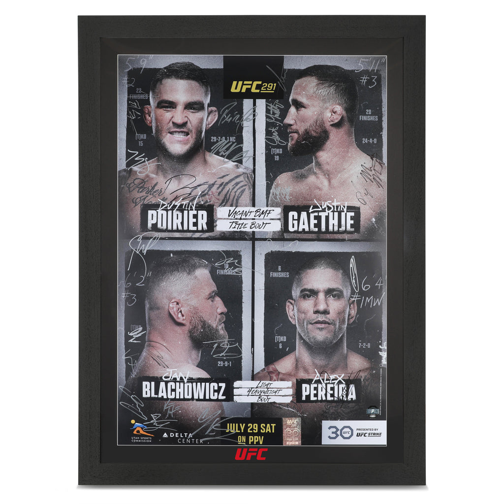 UFC 291: Poirier vs Gaethje 2 Autographed Event Poster