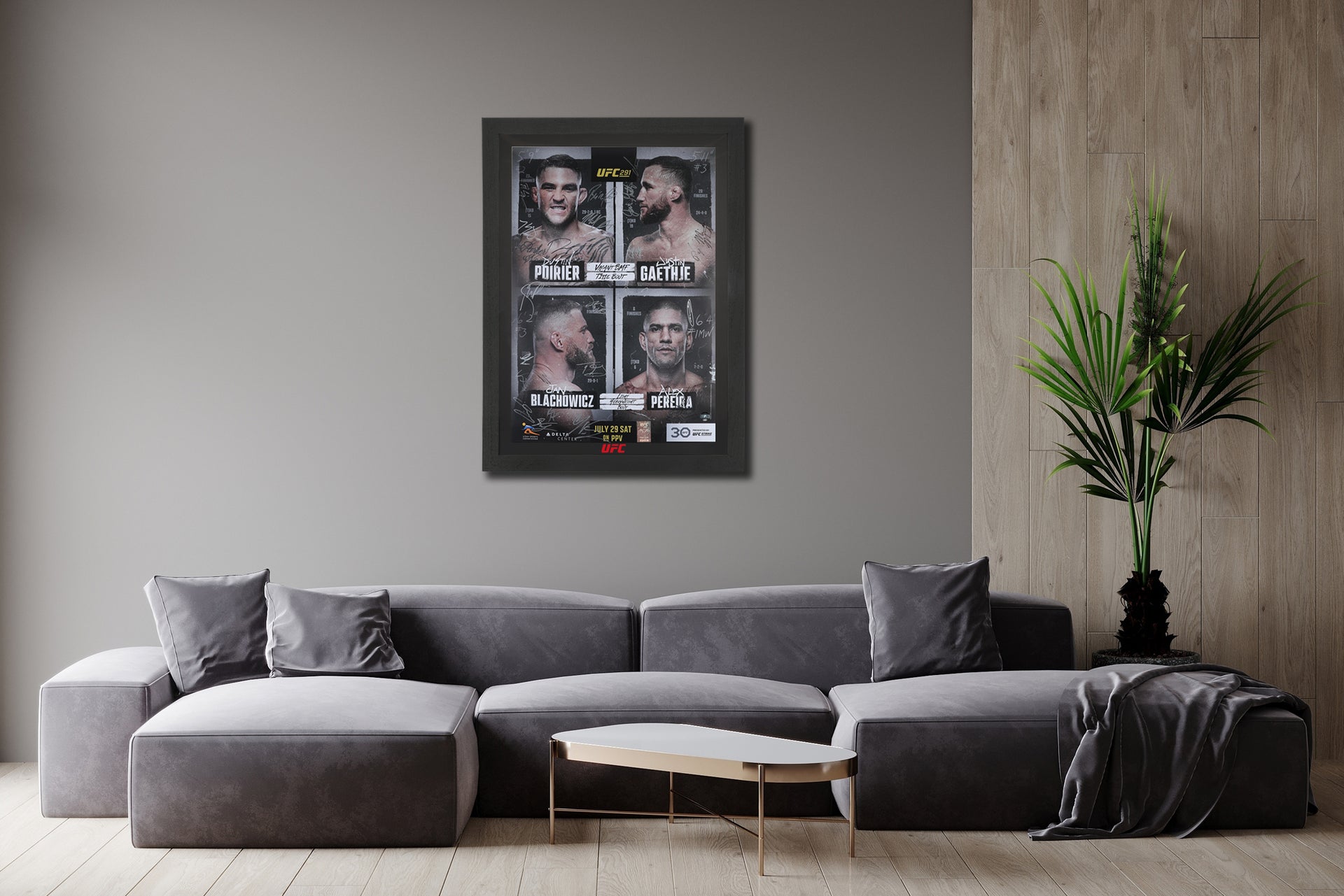 UFC 291: Poirier vs Gaethje 2 Autographed Event Poster