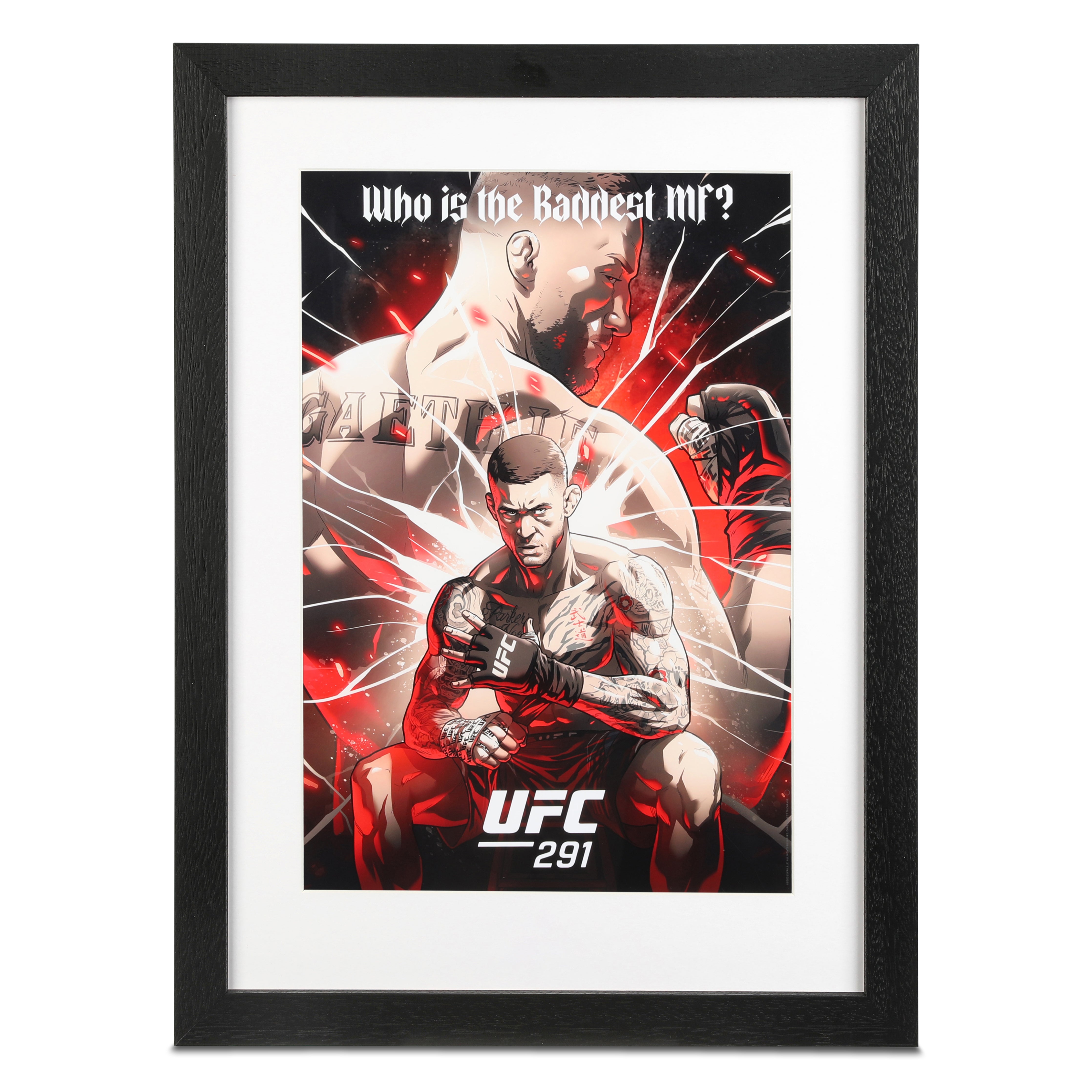 UFC 291: Poirier vs Gaethje 2 Artist Series Framed Print