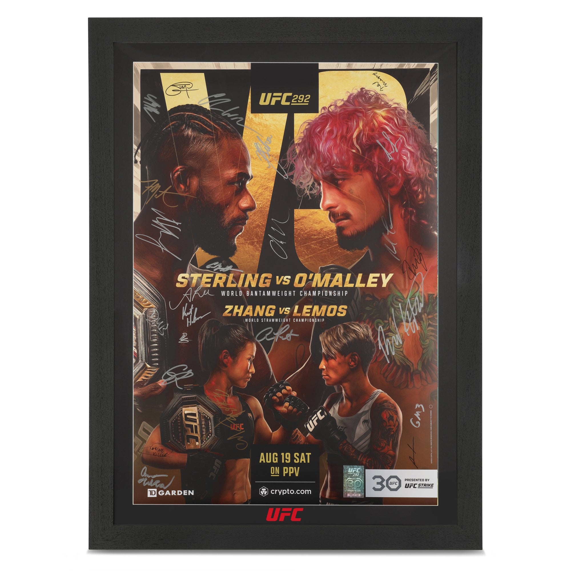 UFC 292: Sterling vs O'Malley Autographed Event Poster