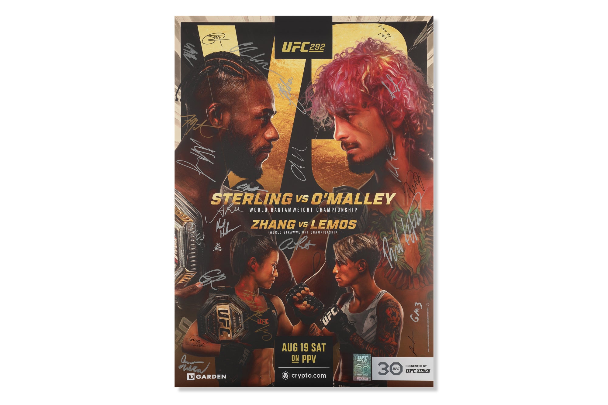 UFC 292: Sterling vs O'Malley Autographed Event Poster