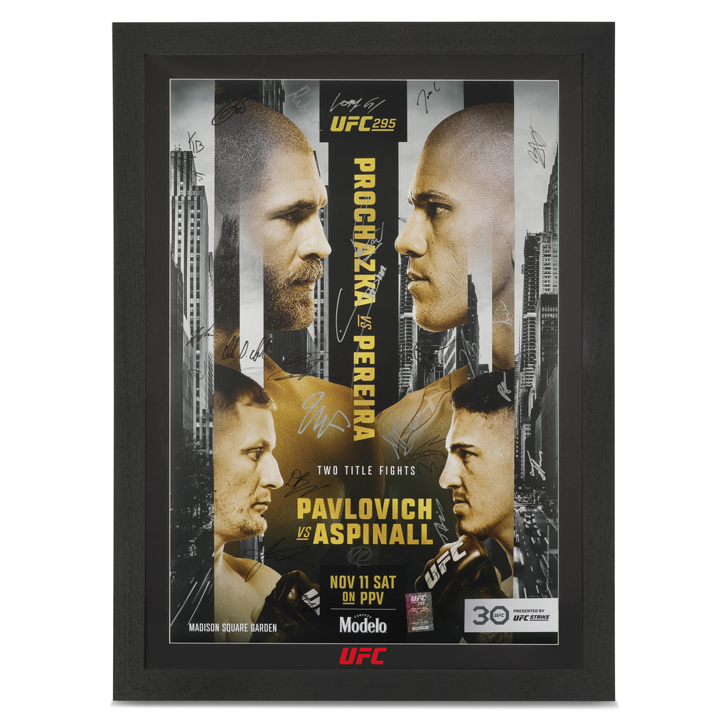 UFC 295: Procházka vs Pereira Autographed Event Poster
