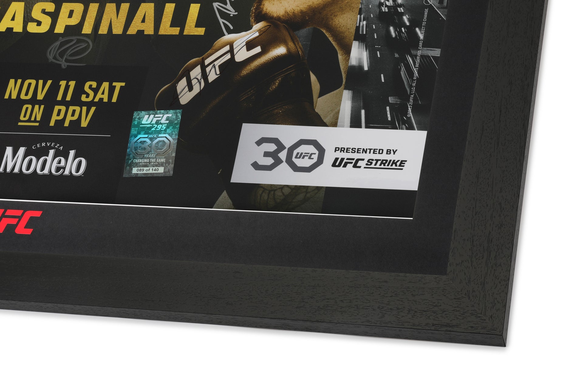 UFC 295: Procházka vs Pereira Autographed Event Poster