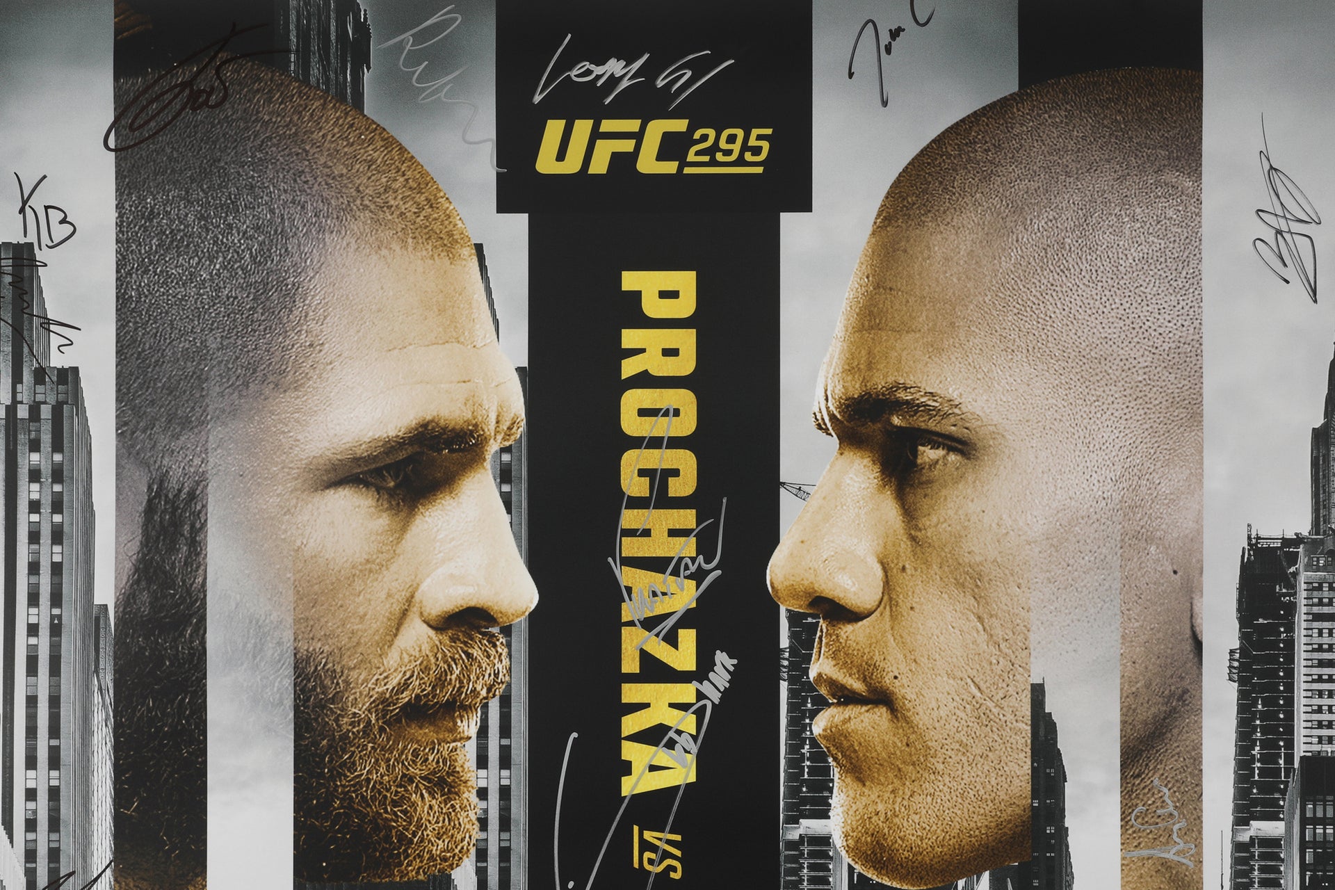 UFC 295: Procházka vs Pereira Autographed Event Poster