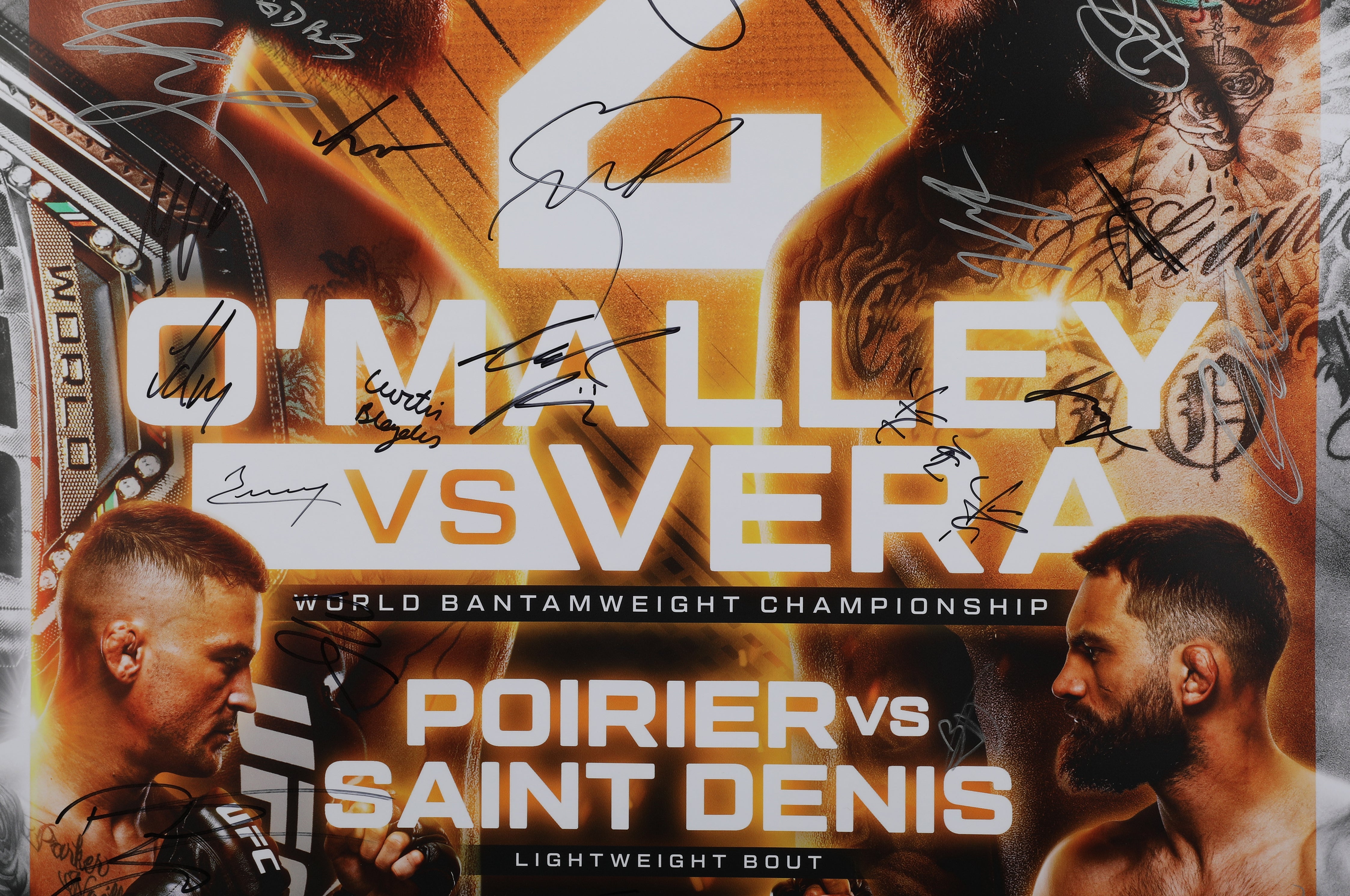 UFC 299: O’Malley vs Vera 2 Autographed Event Poster