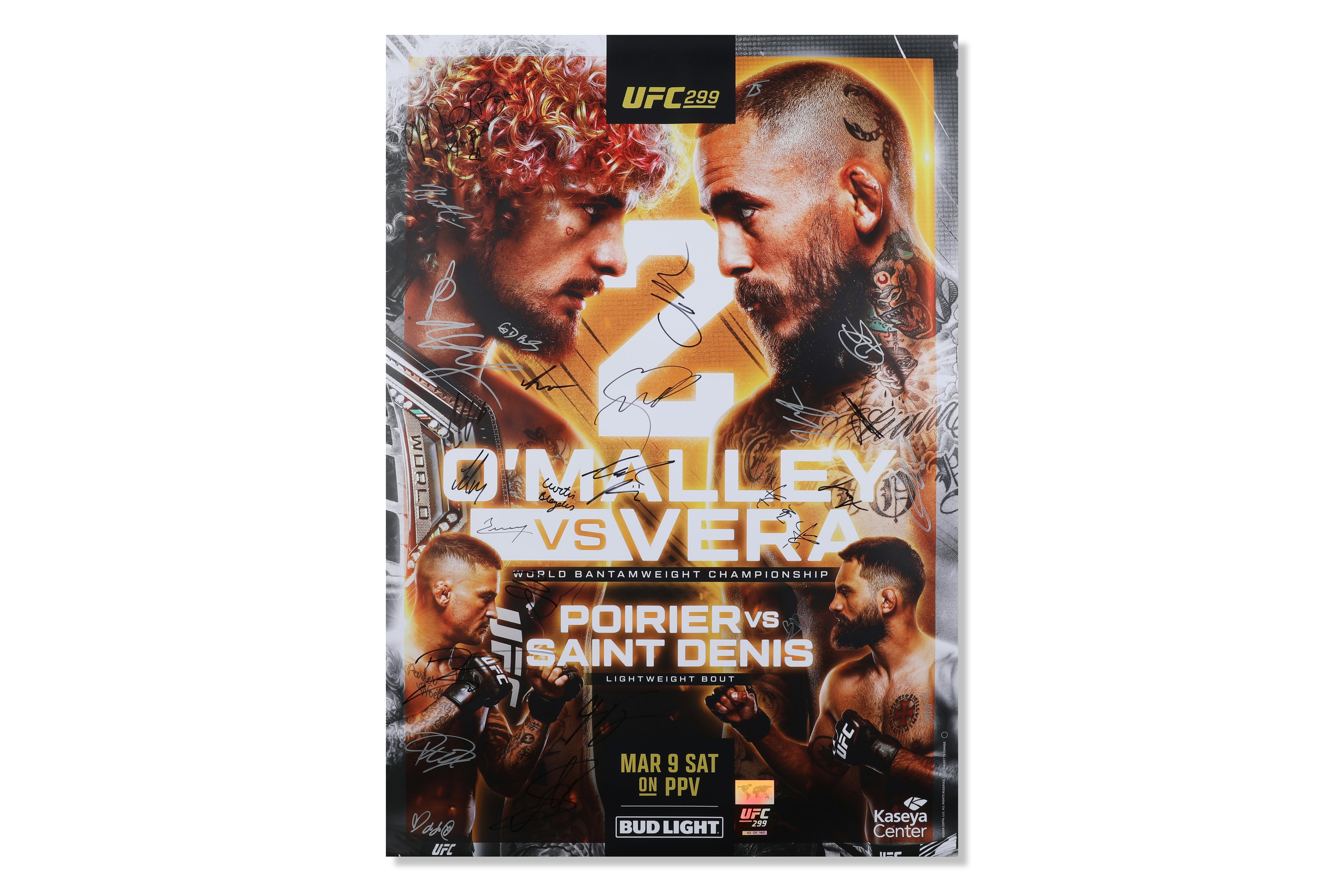 UFC 299: O’Malley vs Vera 2 Autographed Event Poster