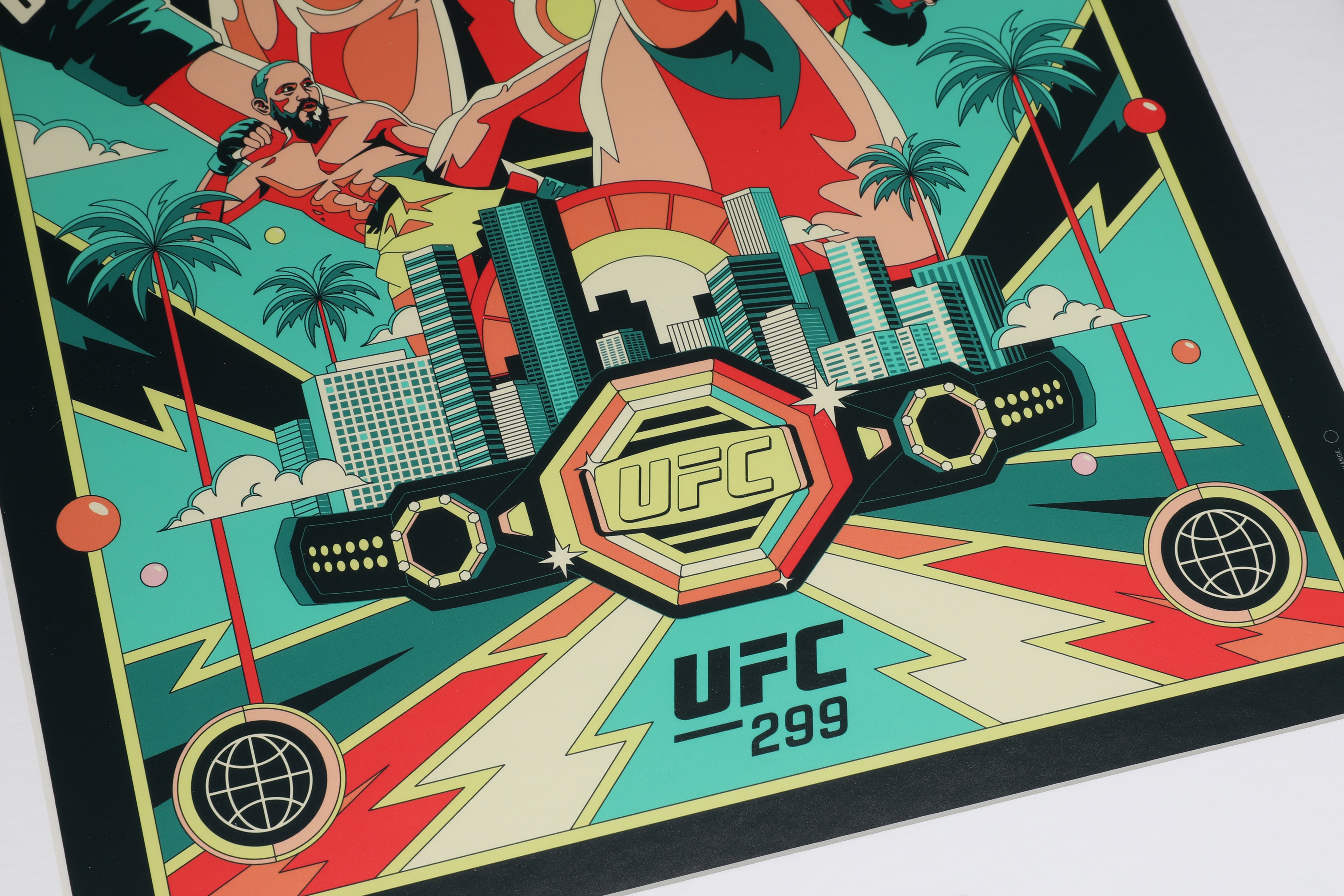 UFC 299: O’Malley vs Vera 2 Artist Series Framed Print