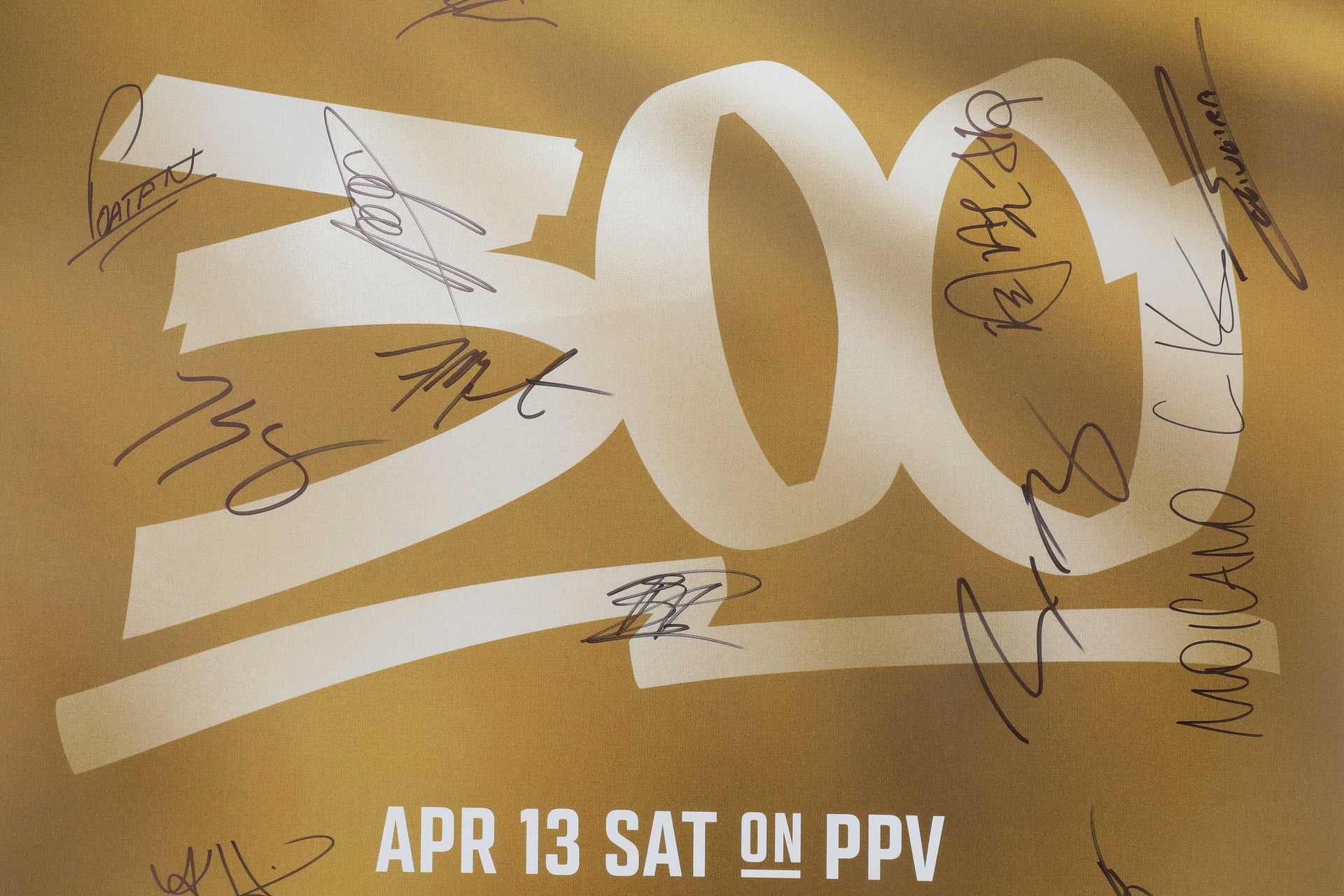 UFC 300: Alex Pereira vs Jamahal Hill Autographed Event Poster