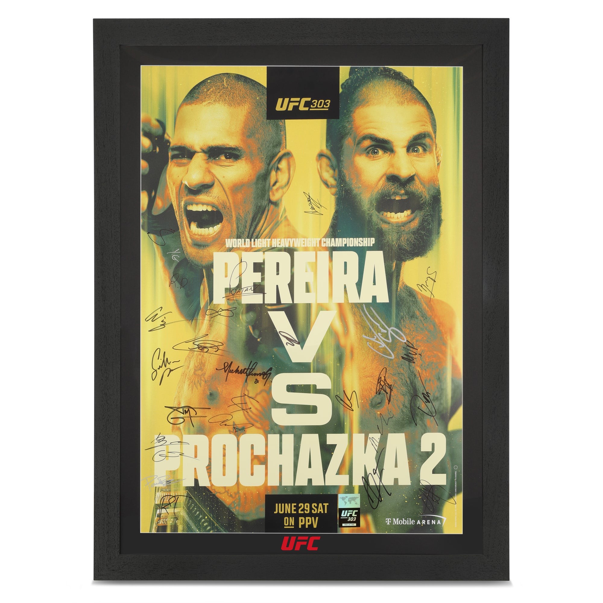 UFC 303: Alex Pereira vs jiří Procházka Autographed Event Poster