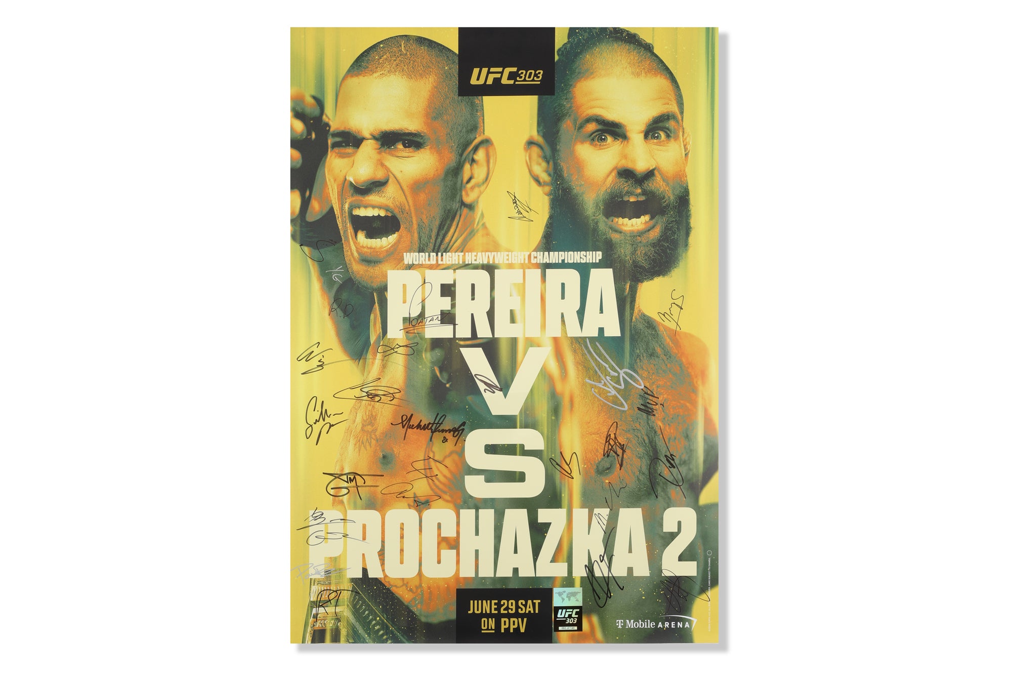 UFC 303: Alex Pereira vs jiří Procházka Autographed Event Poster