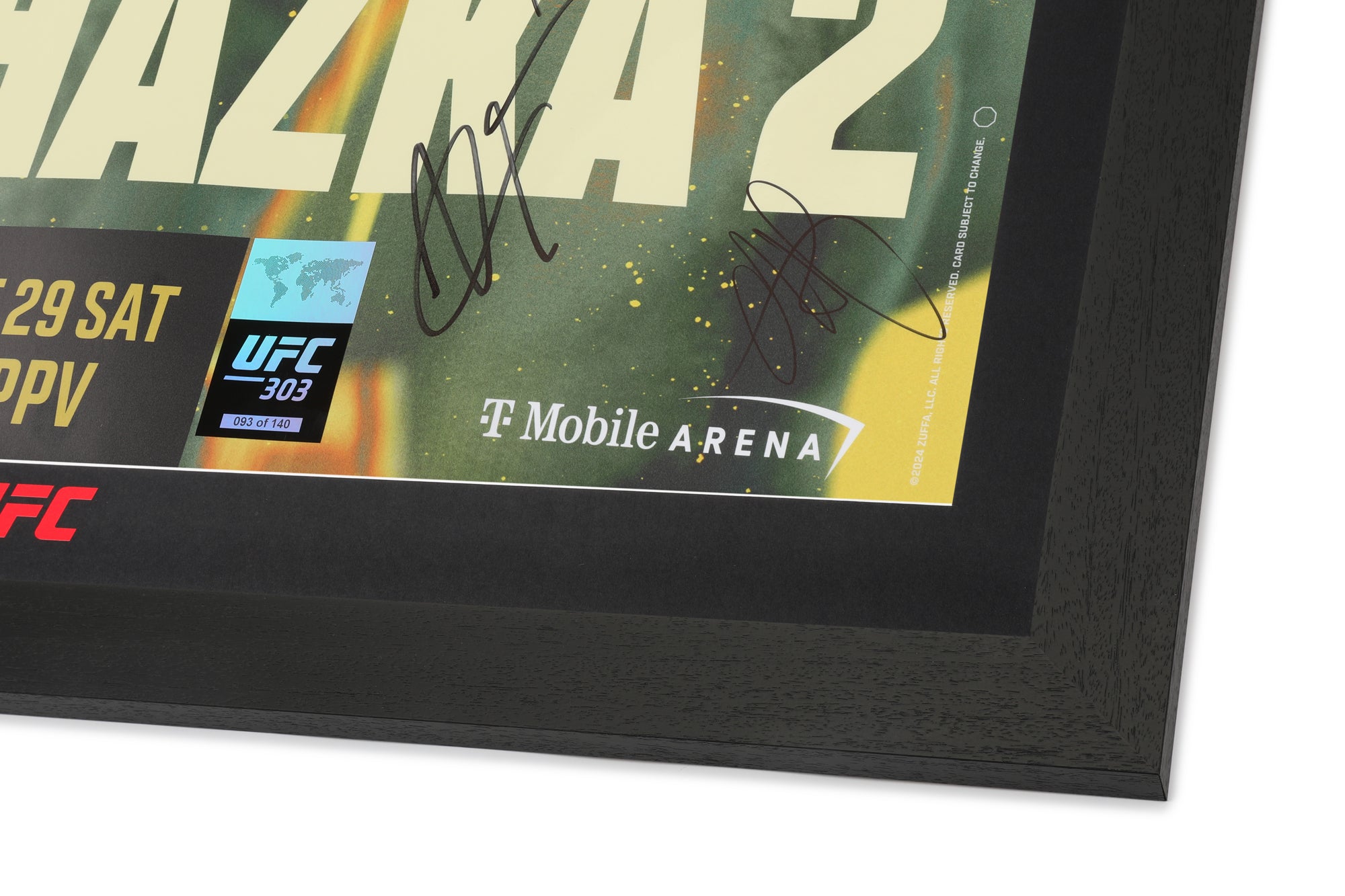 UFC 303: Alex Pereira vs jiří Procházka Autographed Event Poster