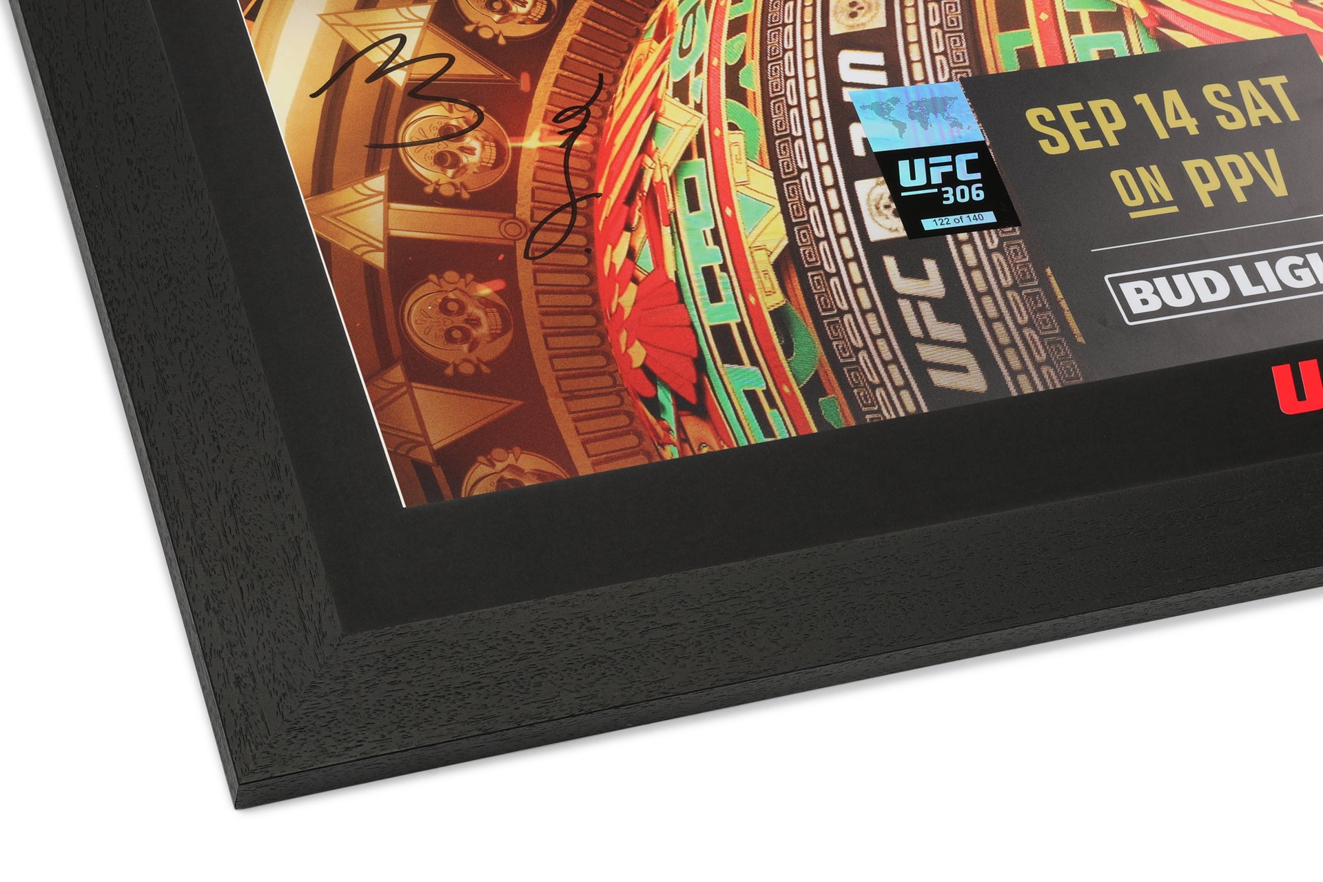 Riyadh Season Noche UFC Sean O'Malley vs Merab Dvalishvili Autographed Event Poster