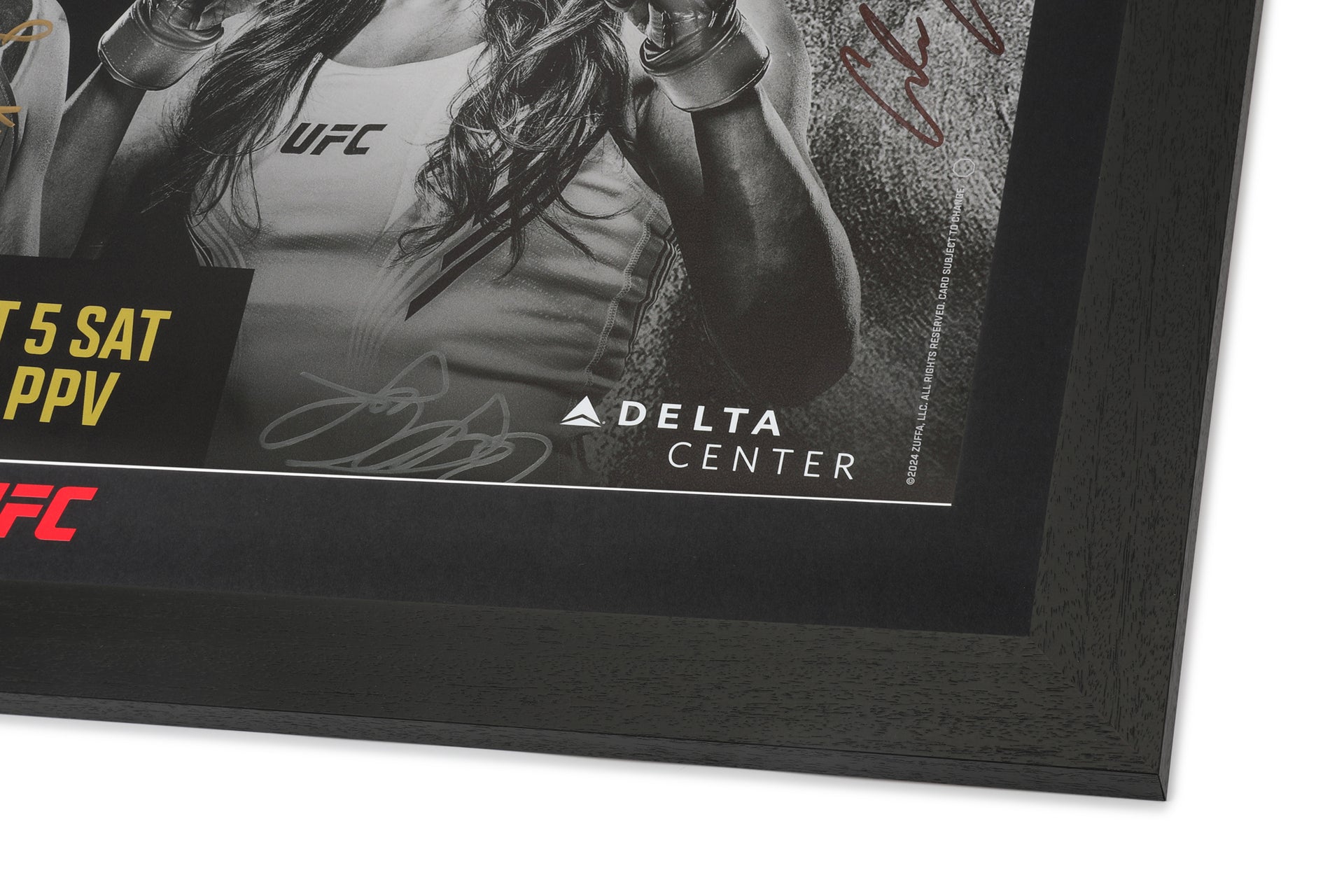 UFC 307: Alex Pereira vs Khalil Rountree Jr Autographed Event Poster