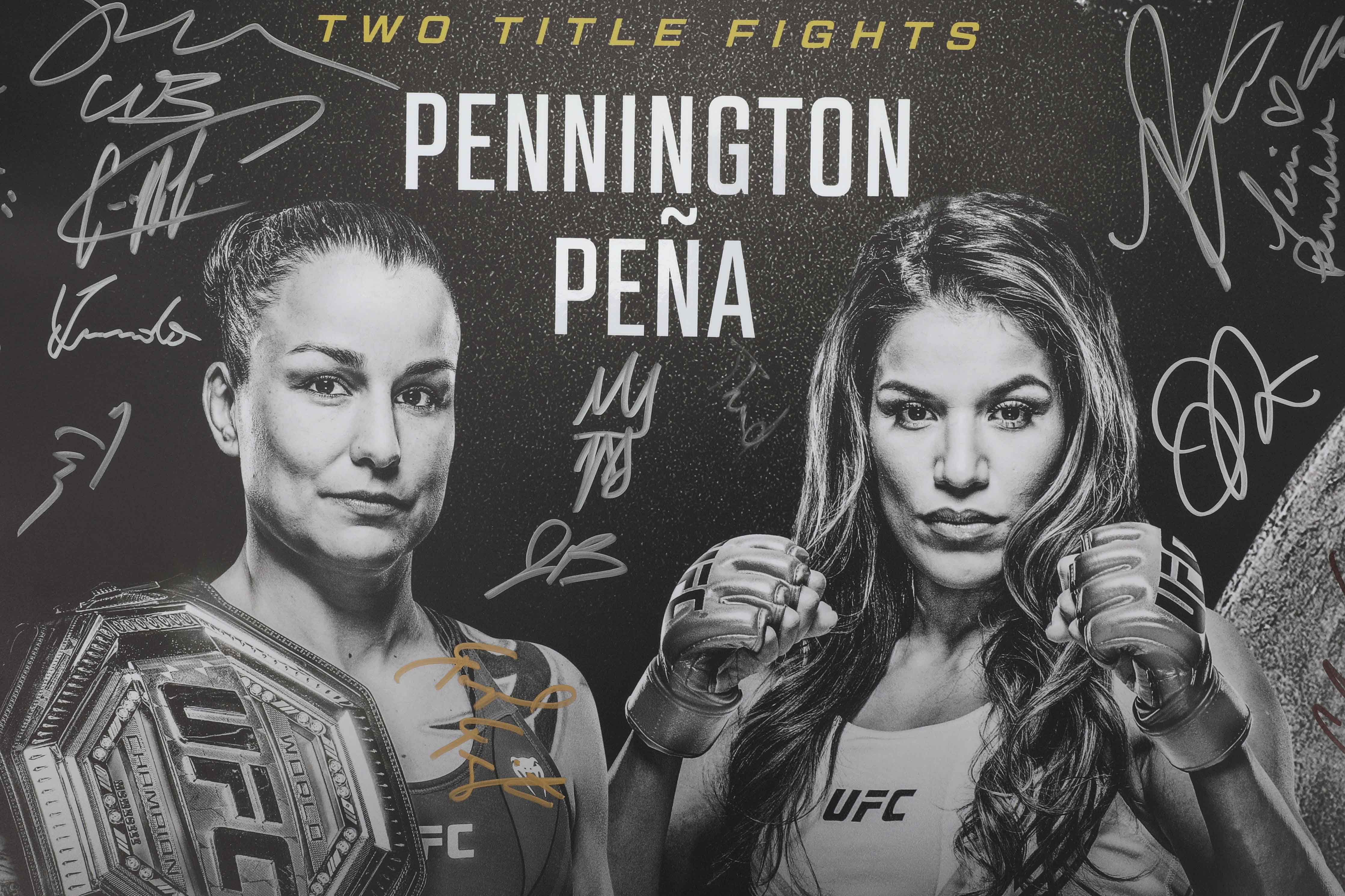 UFC 307: Pereira vs Rountree Jr Autographed Event Poster