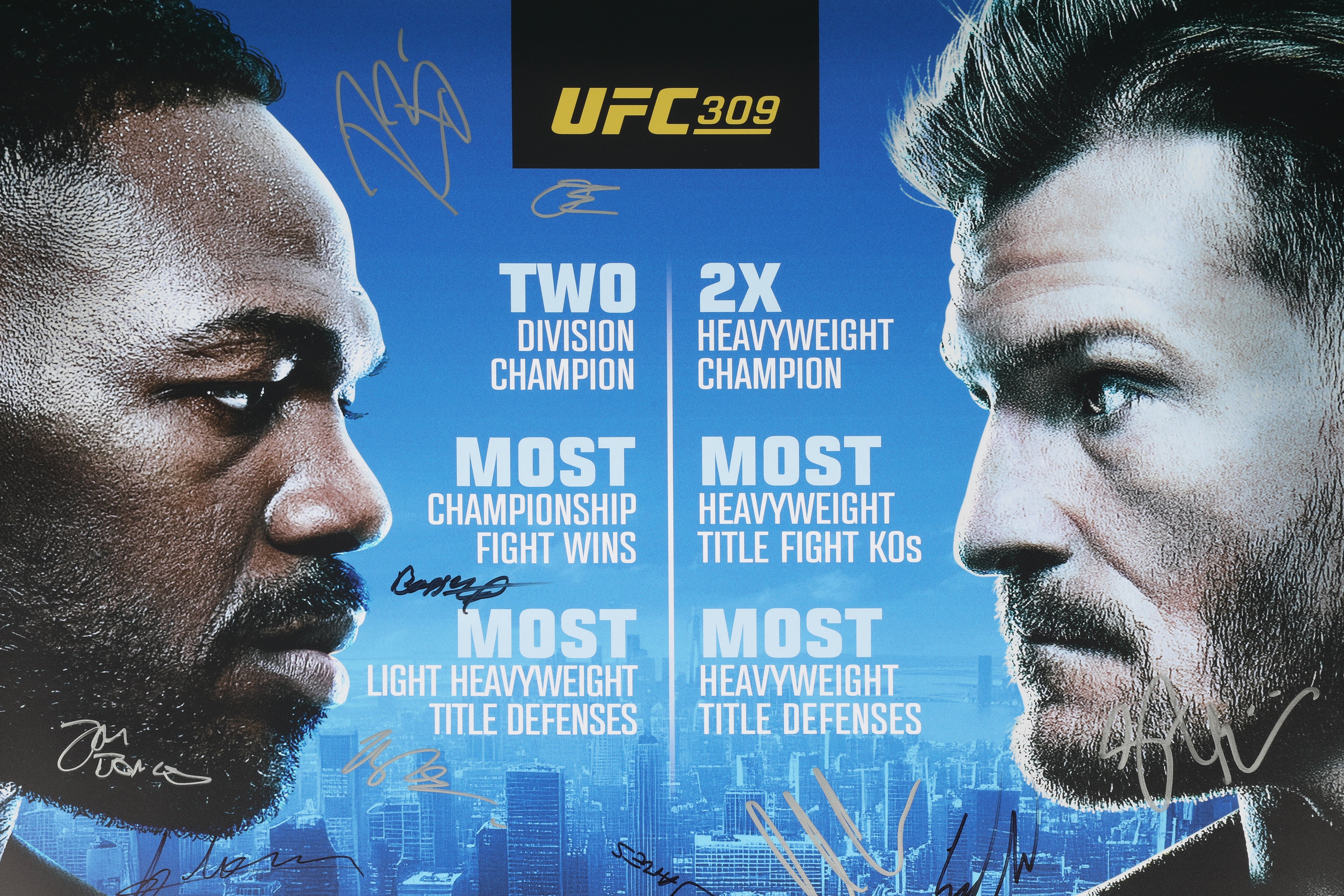 UFC 309: Jon Jones vs Stipe Miocic Autographed Event Poster