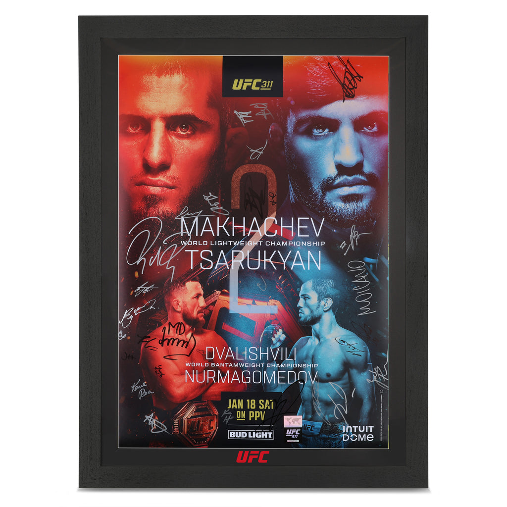 UFC 311: Makhachev vs Moicano Autographed Event Poster