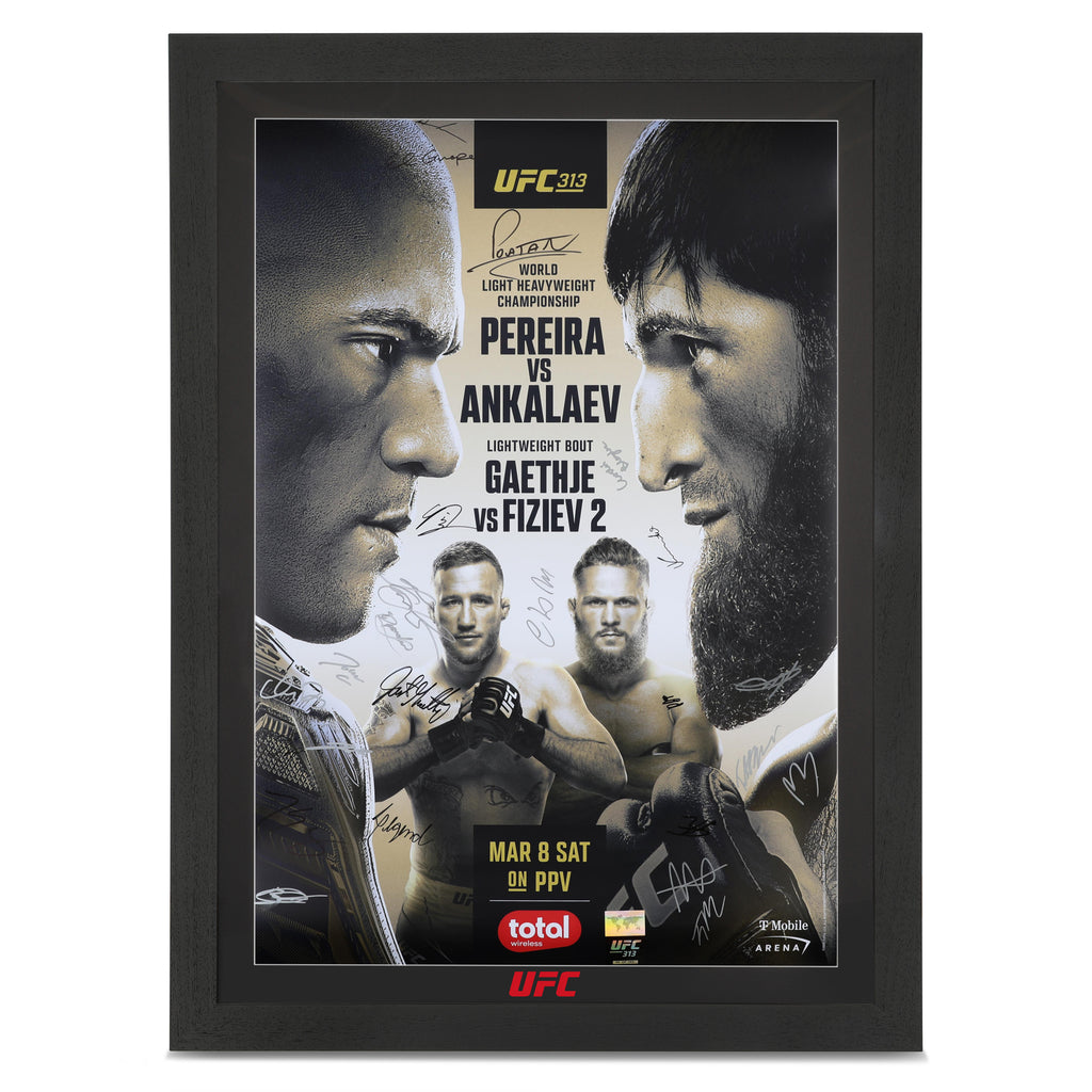 UFC 313: Pereira vs Ankalaev Autographed Event Poster