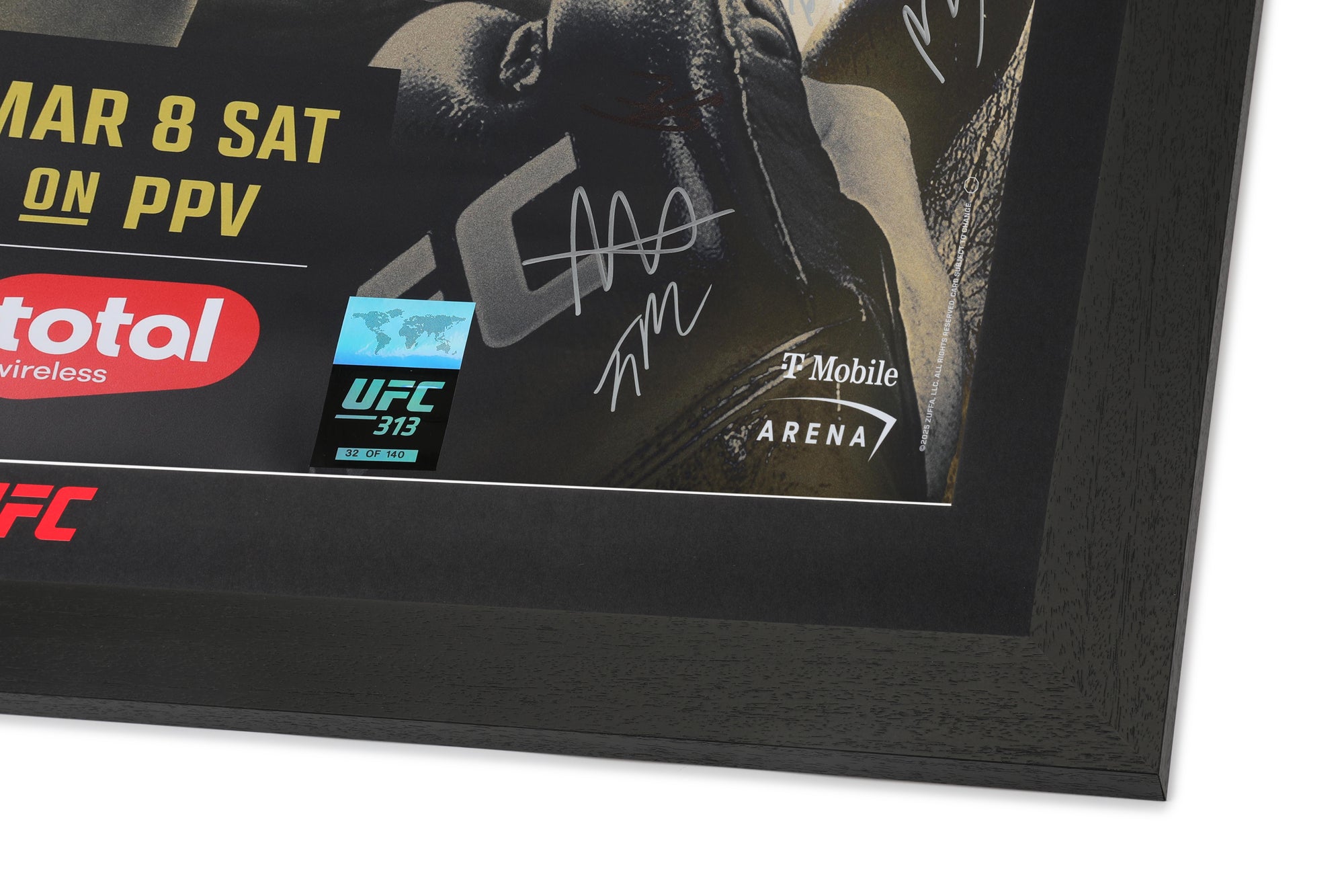 UFC 313: Pereira vs Ankalaev Autographed Event Poster