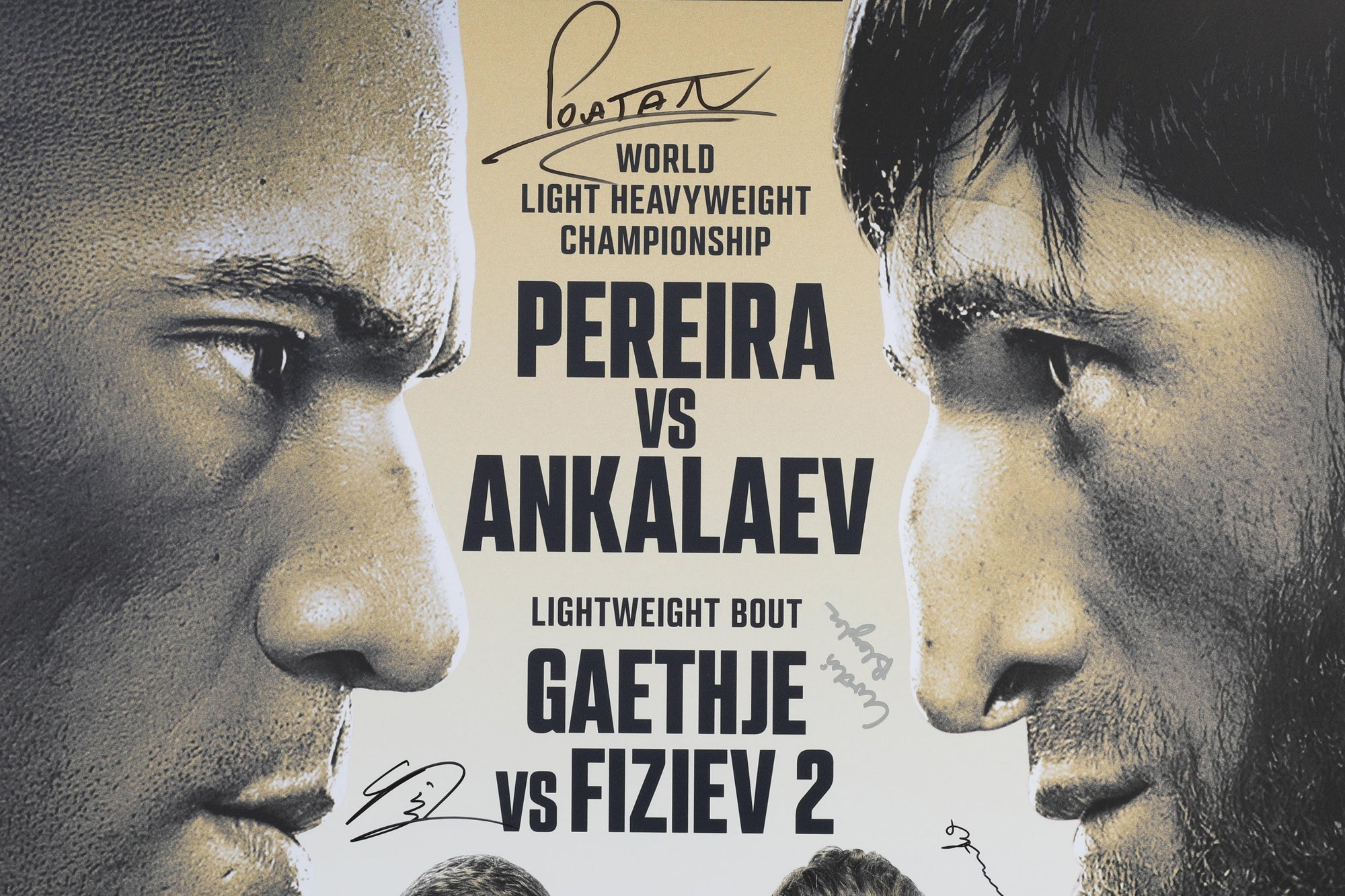 UFC 313: Pereira vs Ankalaev Autographed Event Poster