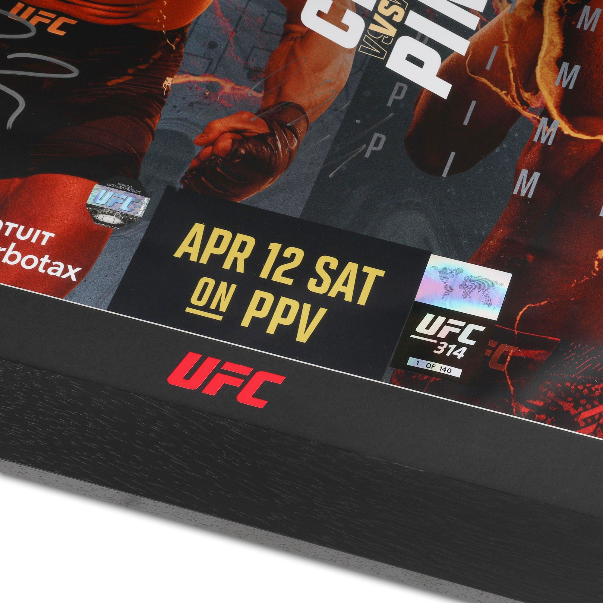 UFC 314: Volkanovski vs Lopes Autographed Event Poster