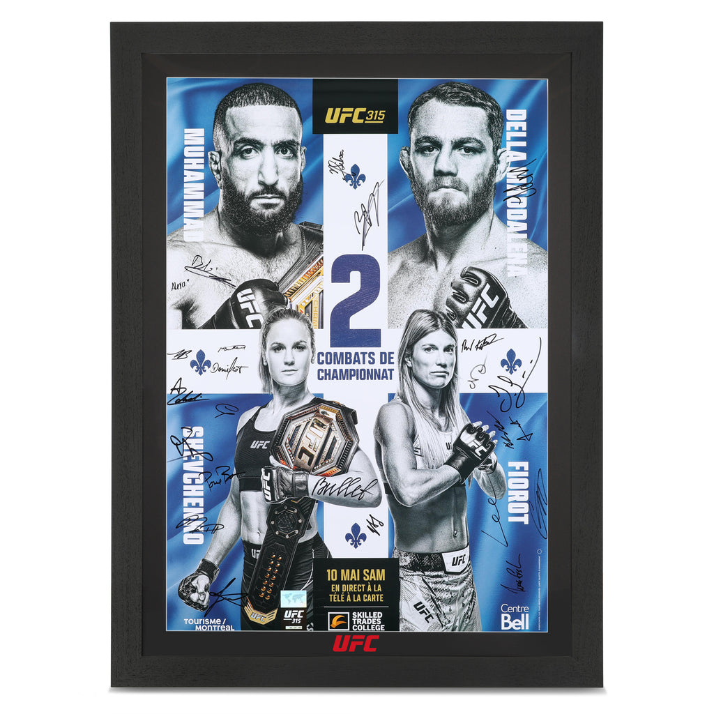 UFC 315: Muhammad vs Della Maddalena Autographed Event Poster