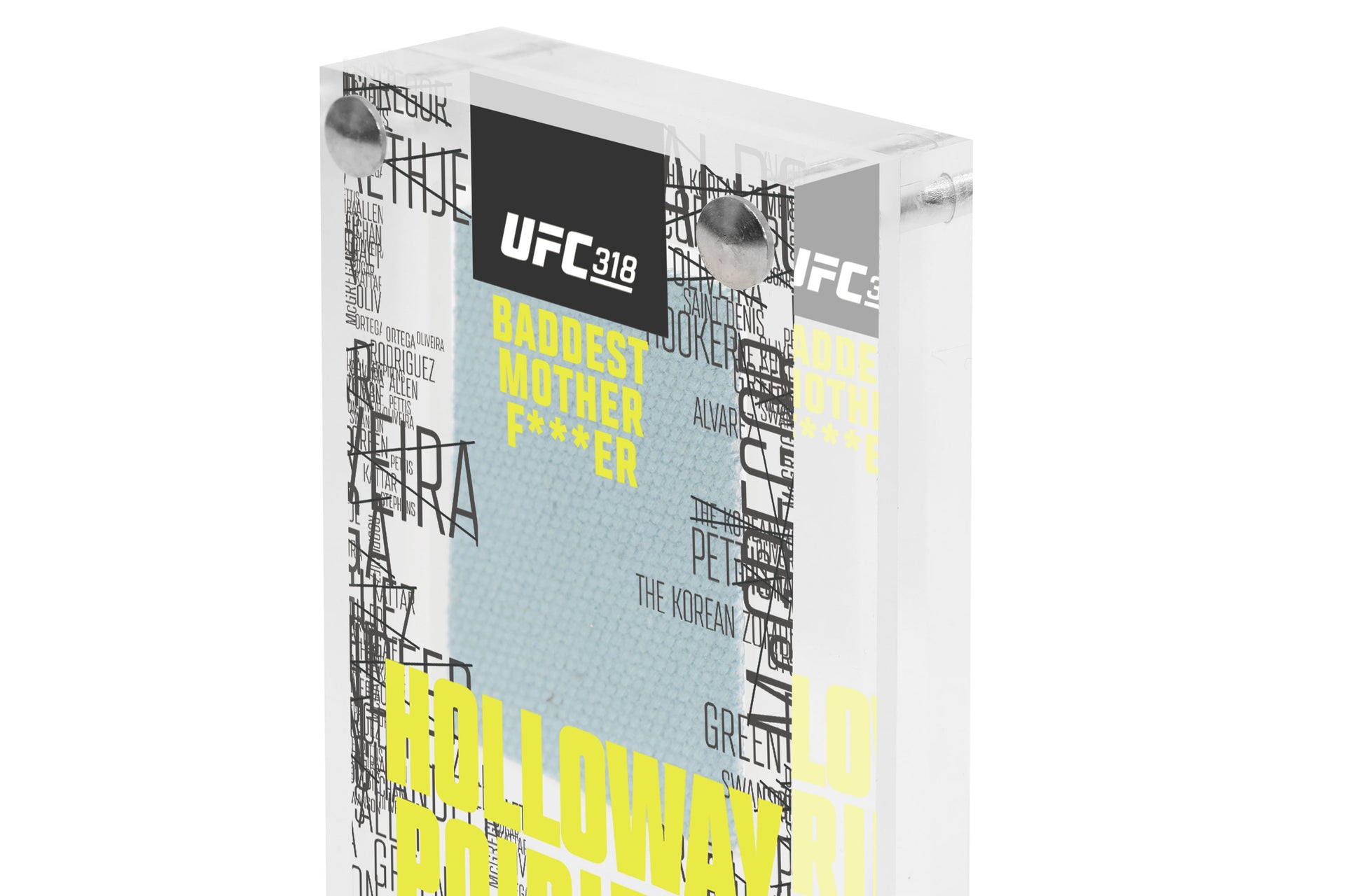 UFC 318: Holloway vs Poirier 3 Canvas in Acrylic