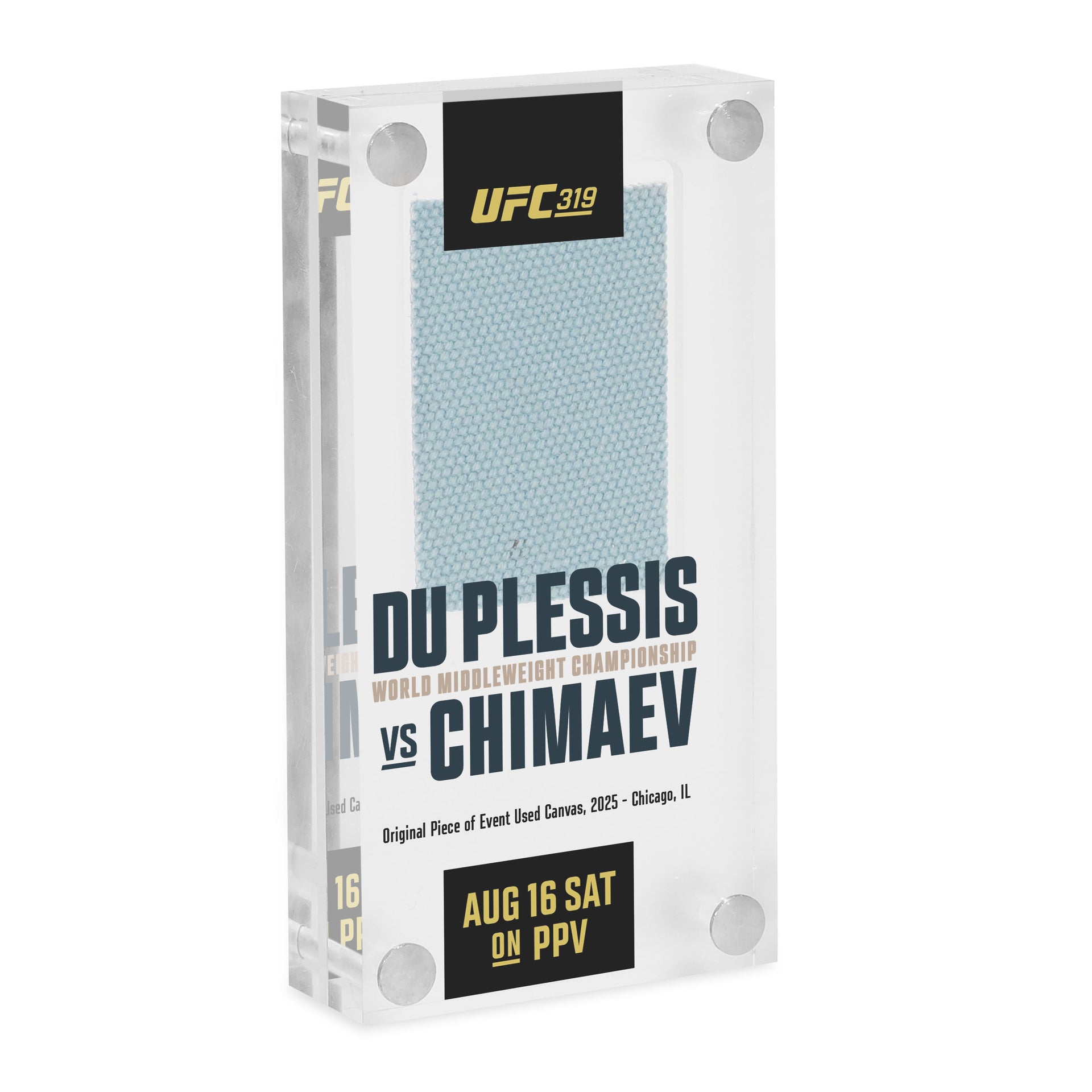 UFC 319: du Plessis vs Chimaev Canvas in Acrylic
