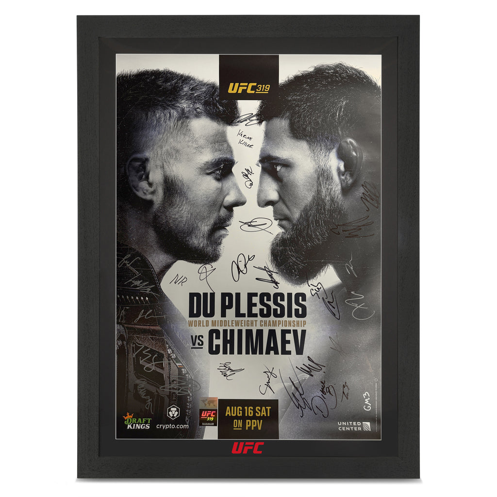 UFC 319: Du Plessis vs Chimaev First Edition Autographed Event Poster