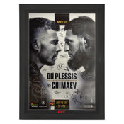 UFC 319: Du Plessis vs Chimaev First Edition Autographed Event Poster