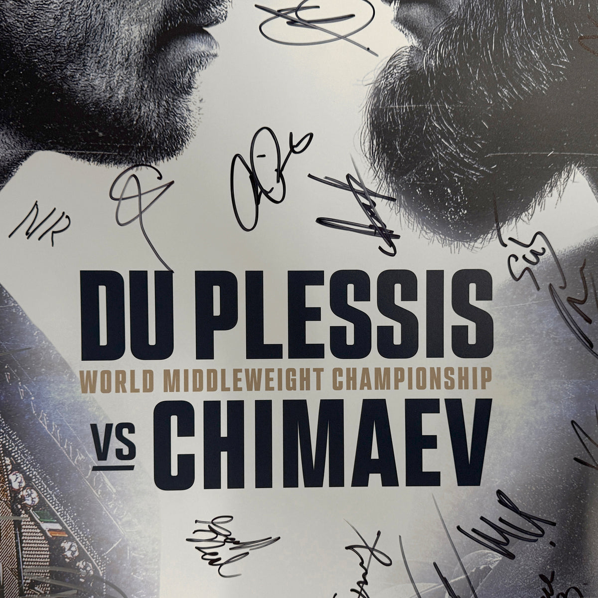 UFC 319: Du Plessis vs Chimaev First Edition Autographed Event Poster