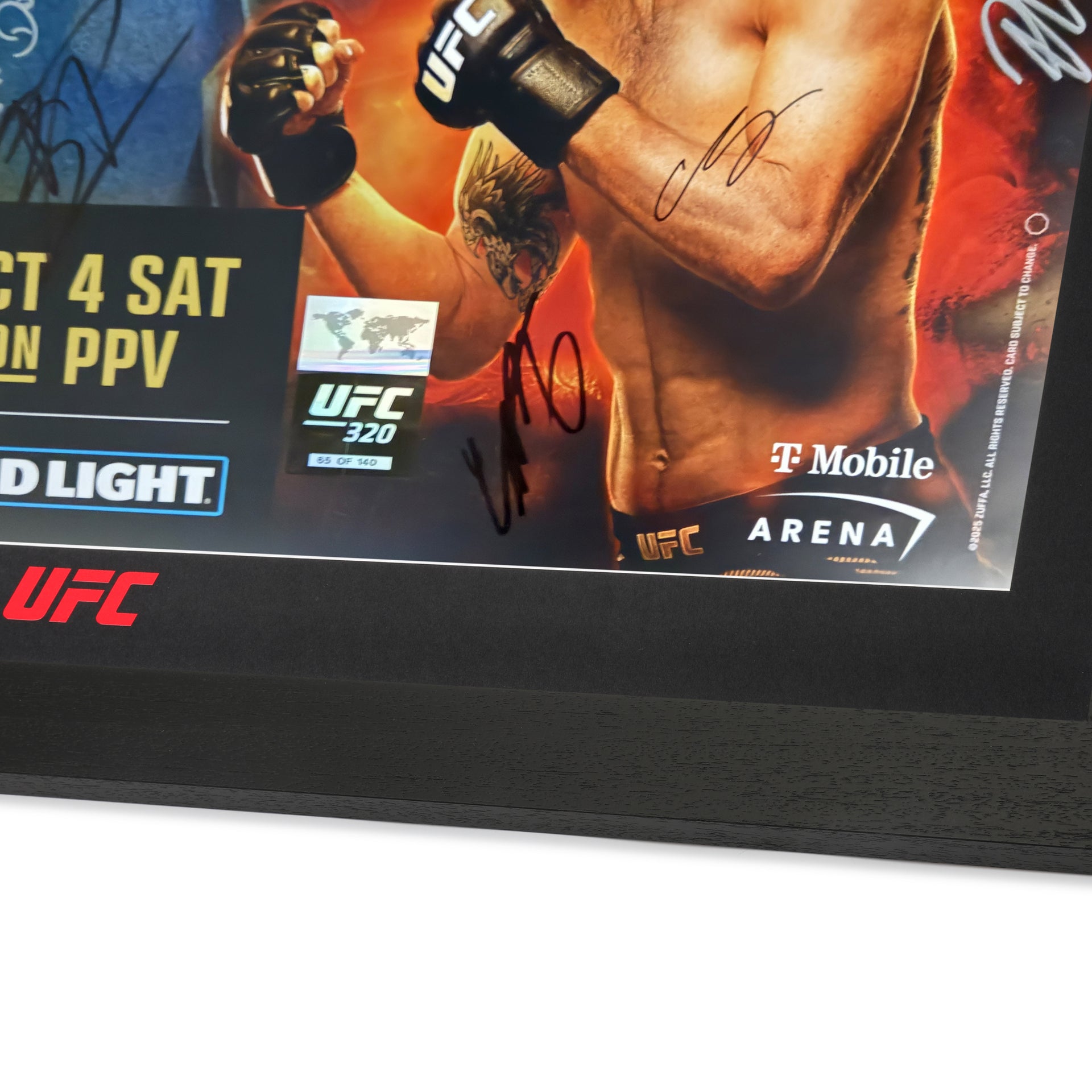 UFC 320: Ankalaev vs Pereira 2 Autographed Event Poster