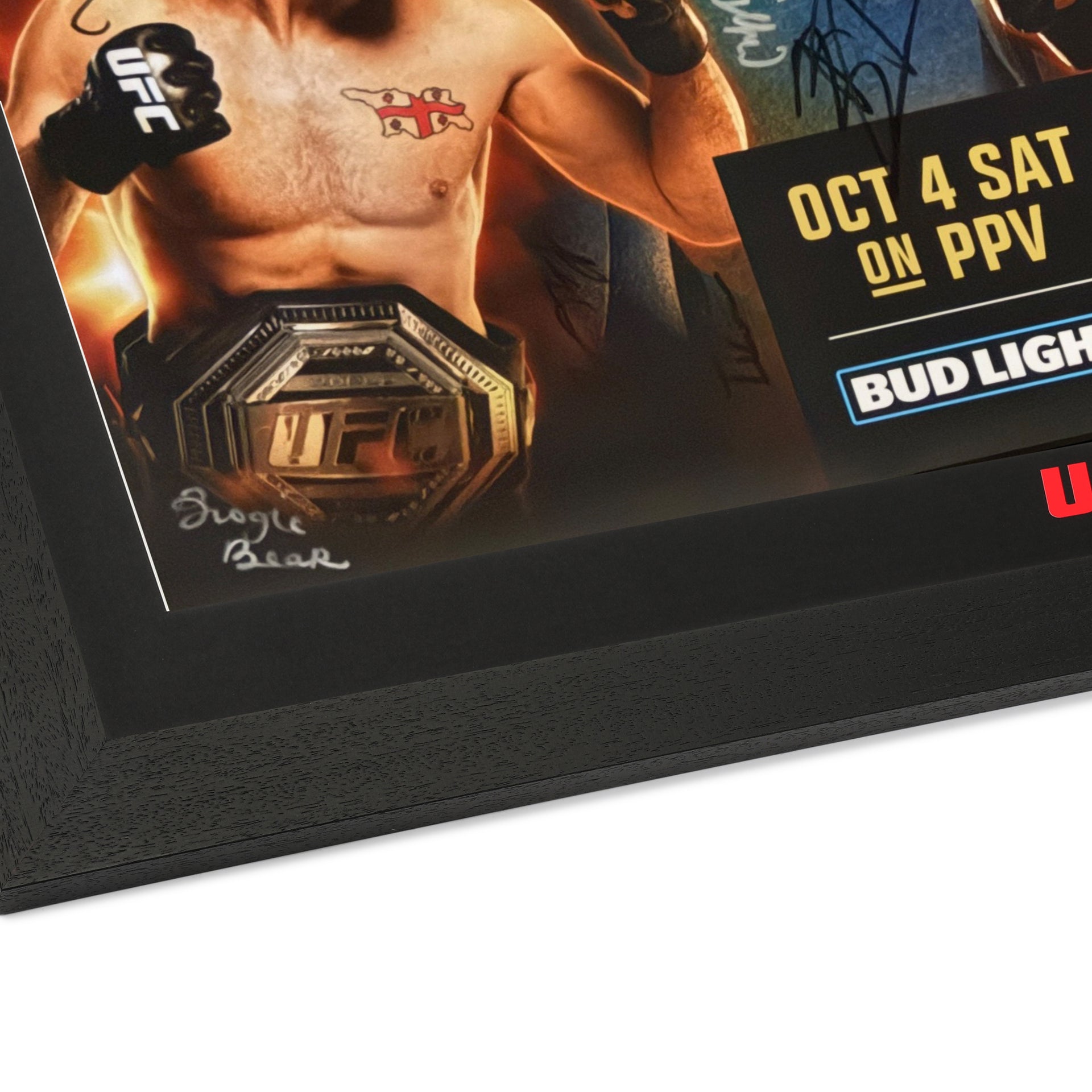 UFC 320: Ankalaev vs Pereira 2 Autographed Event Poster