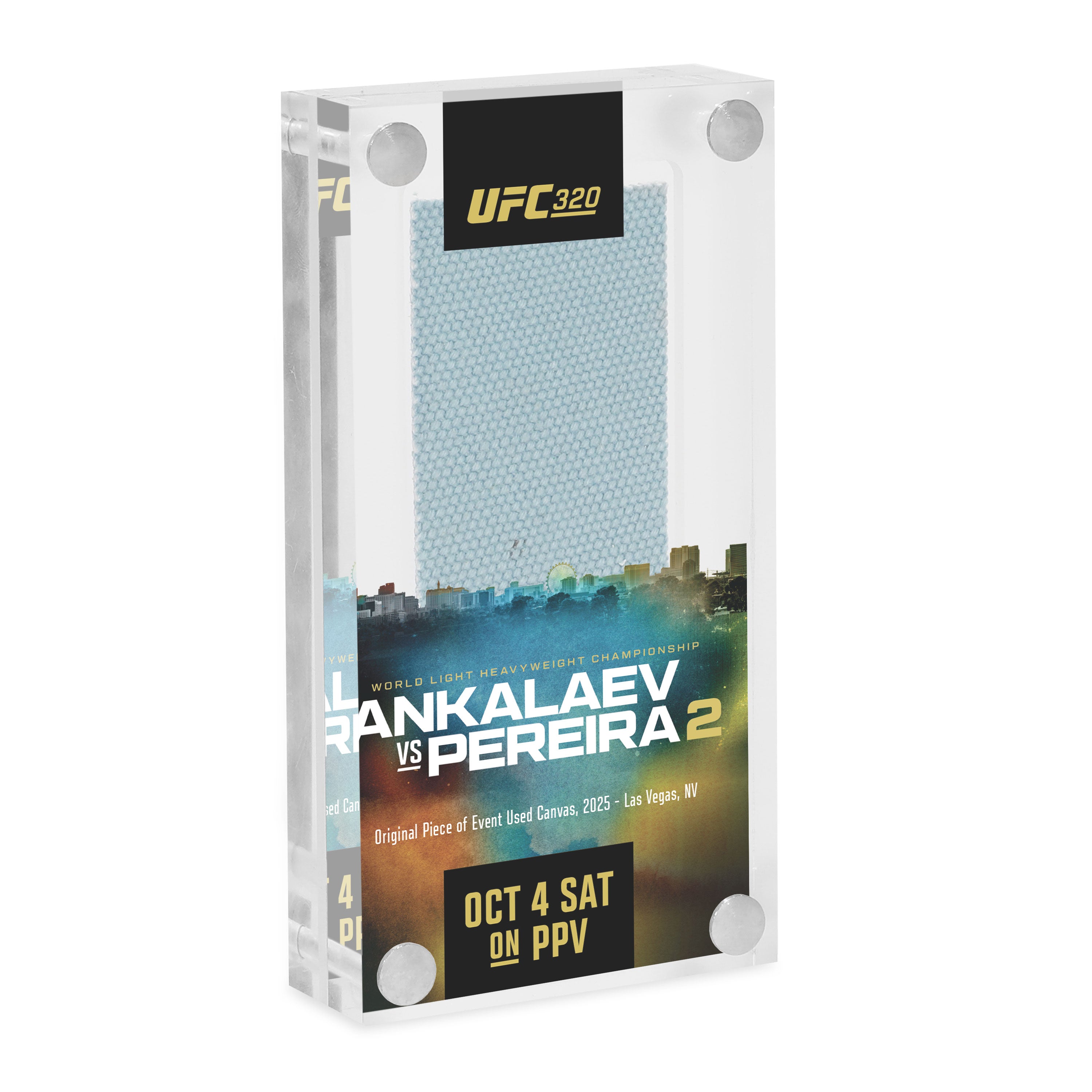 UFC 320: Ankalaev vs Pereira 2 Canvas in Acrylic