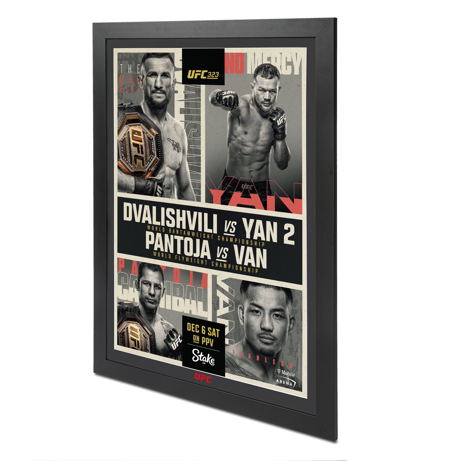 UFC 323: Dvalishvili vs Yan 2 Autographed Event Poster