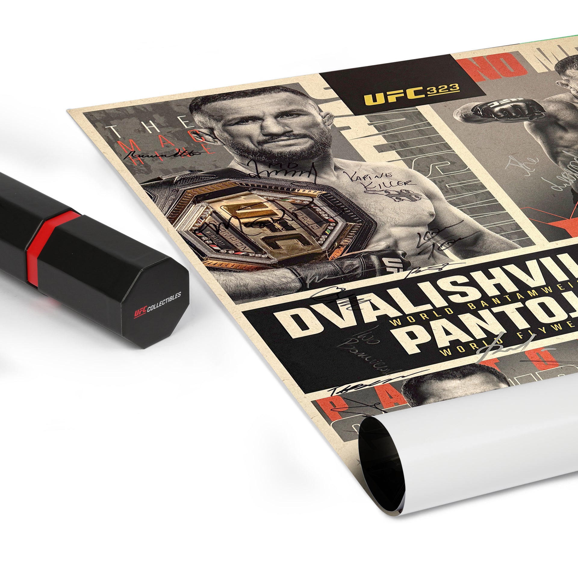 UFC 323: Dvalishvili vs Yan 2 Autographed Event Poster