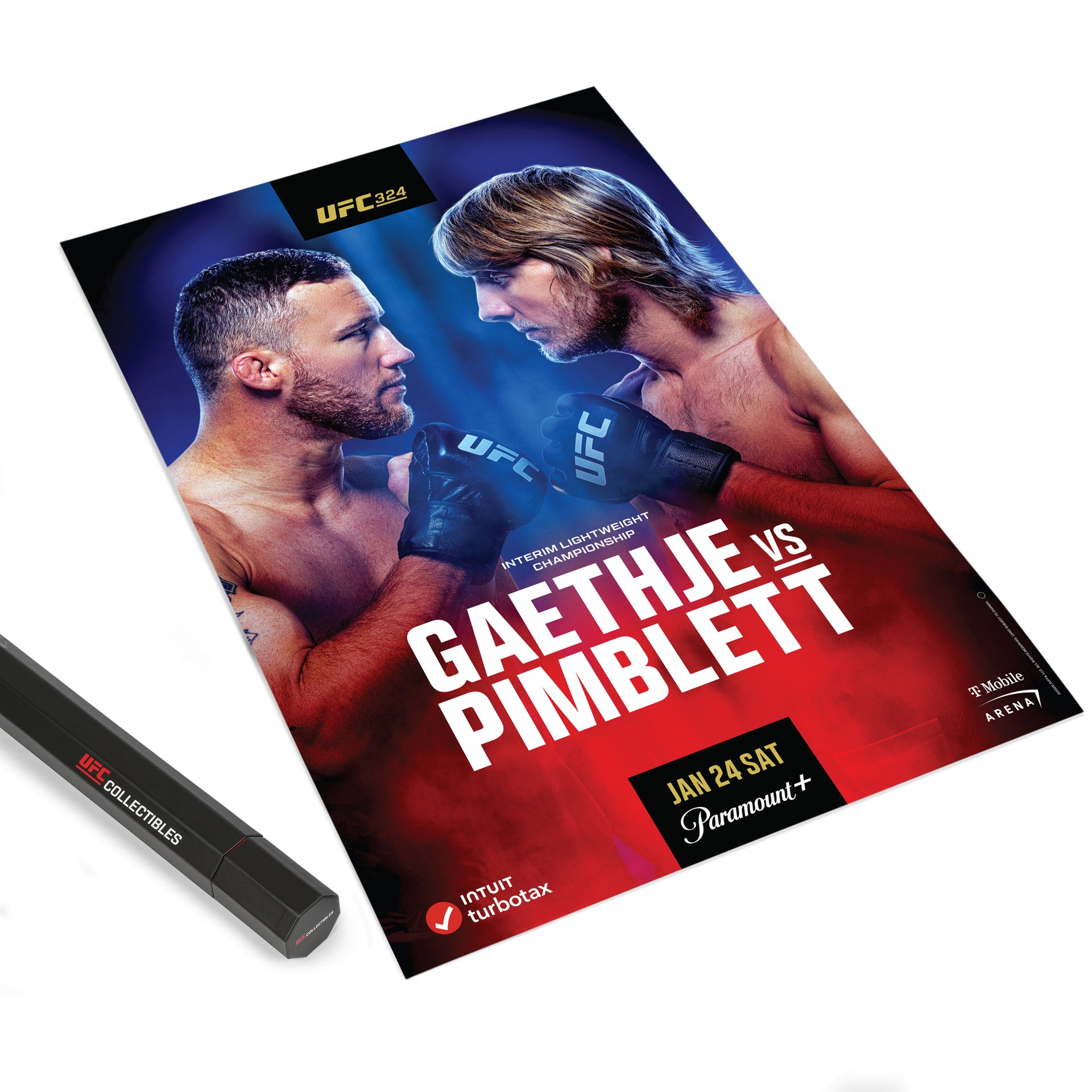 UFC 324: Gaethje vs Pimblett Autographed Event Poster