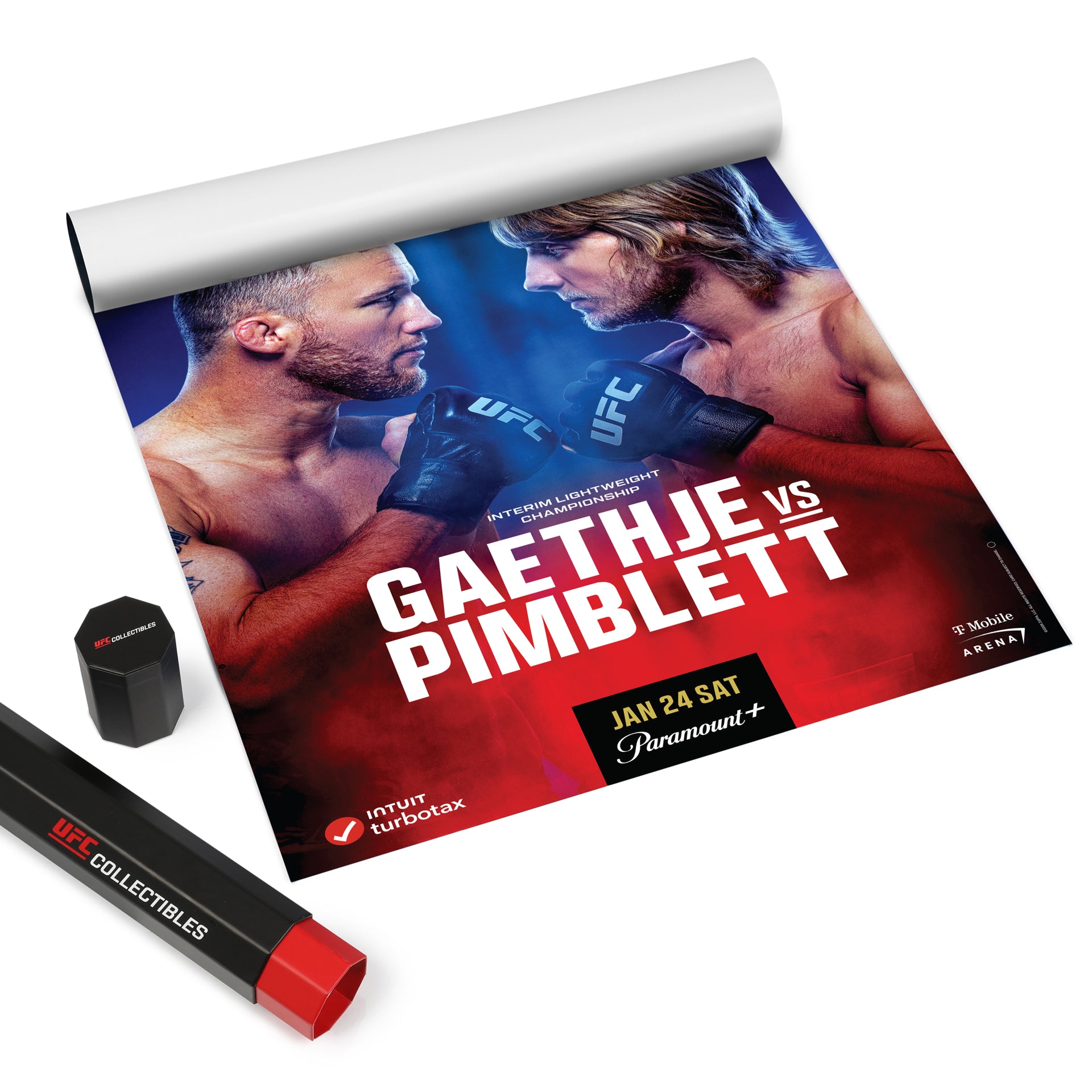 UFC 324: Gaethje vs Pimblett Autographed Event Poster