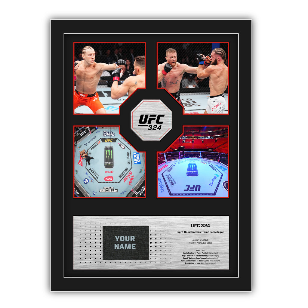 SOLD OUT: UFC 324: Gaethje vs Pimblett Name on Canvas
