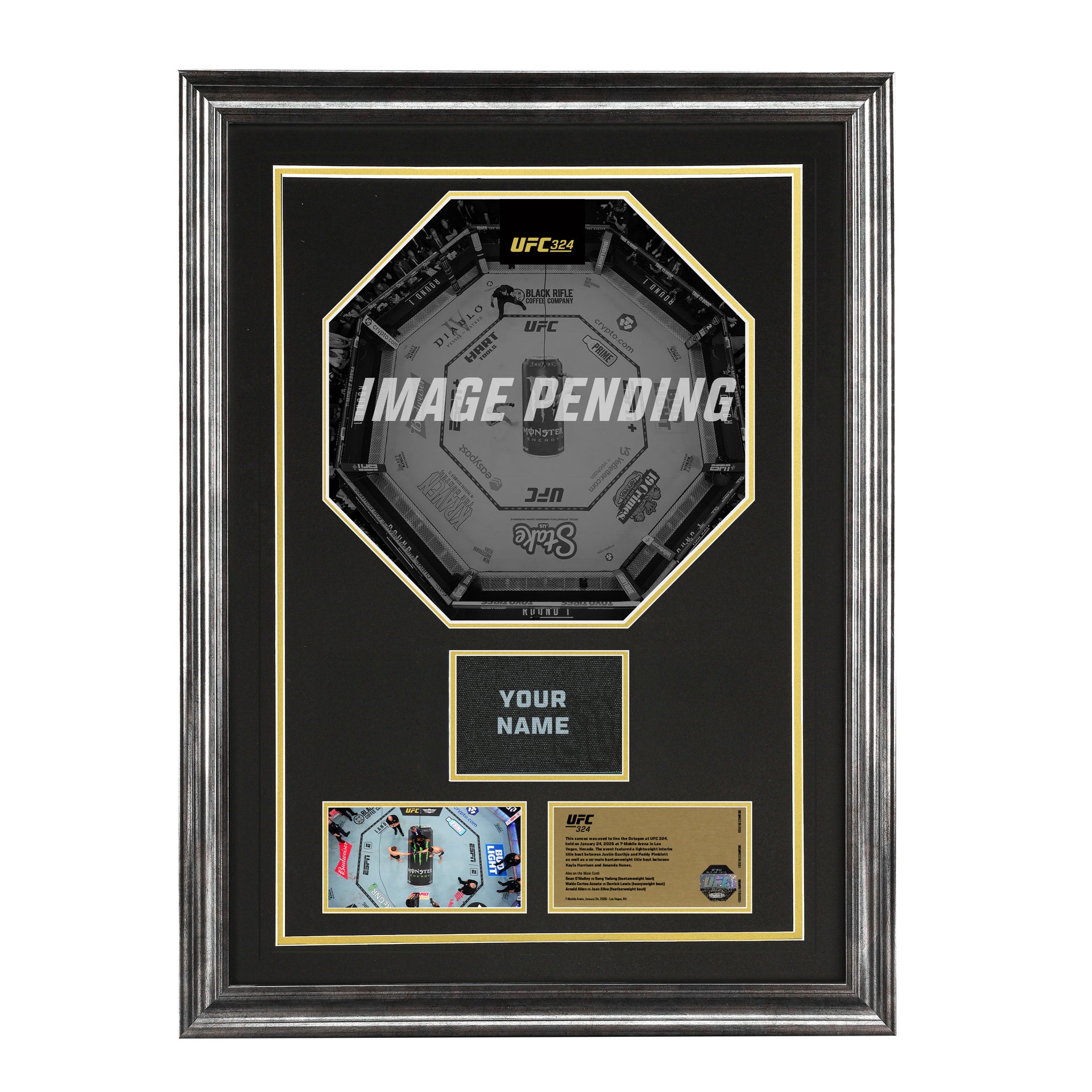 UFC 324: Gaethje vs Pimblett Name on Canvas