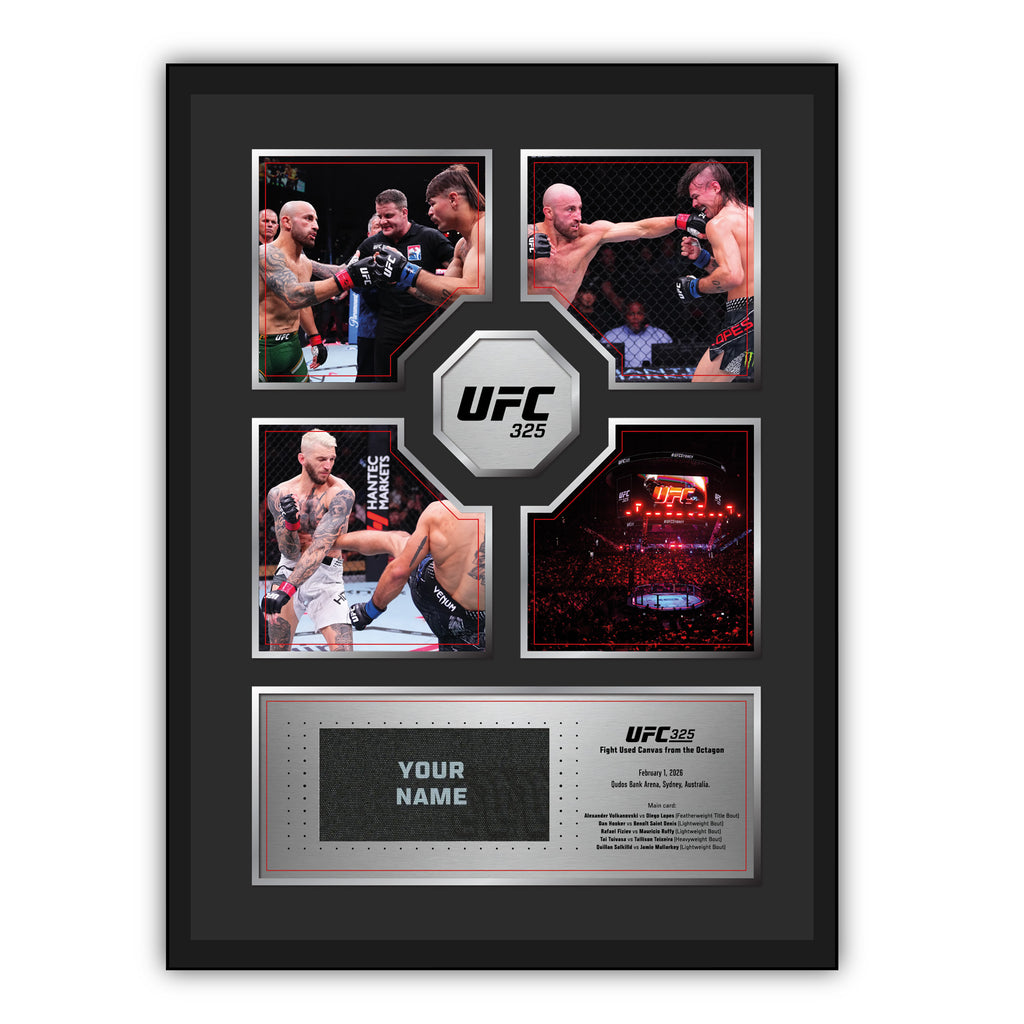 SOLD OUT: UFC 325: Volkanovski vs Lopes 2 Name on Canvas