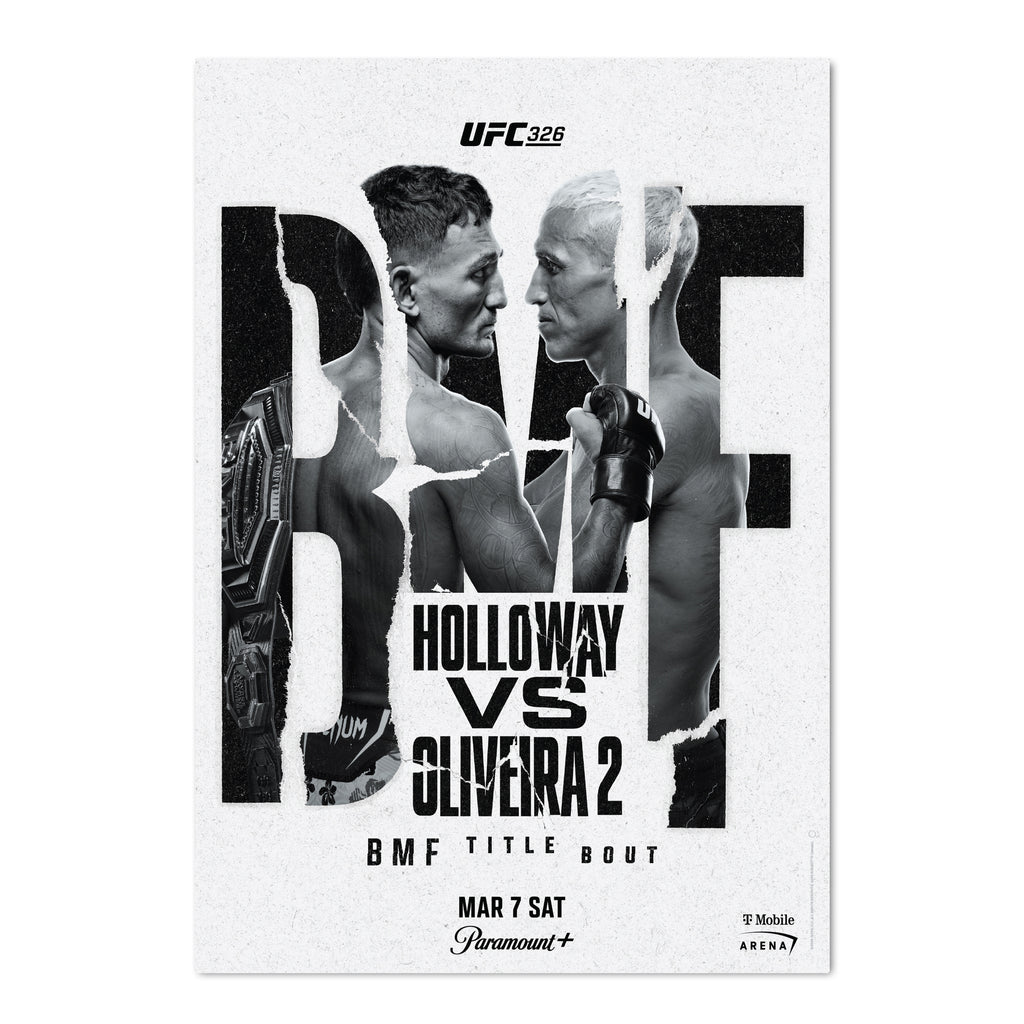 UFC 326: Holloway vs Oliveira 2 Autographed Event Poster