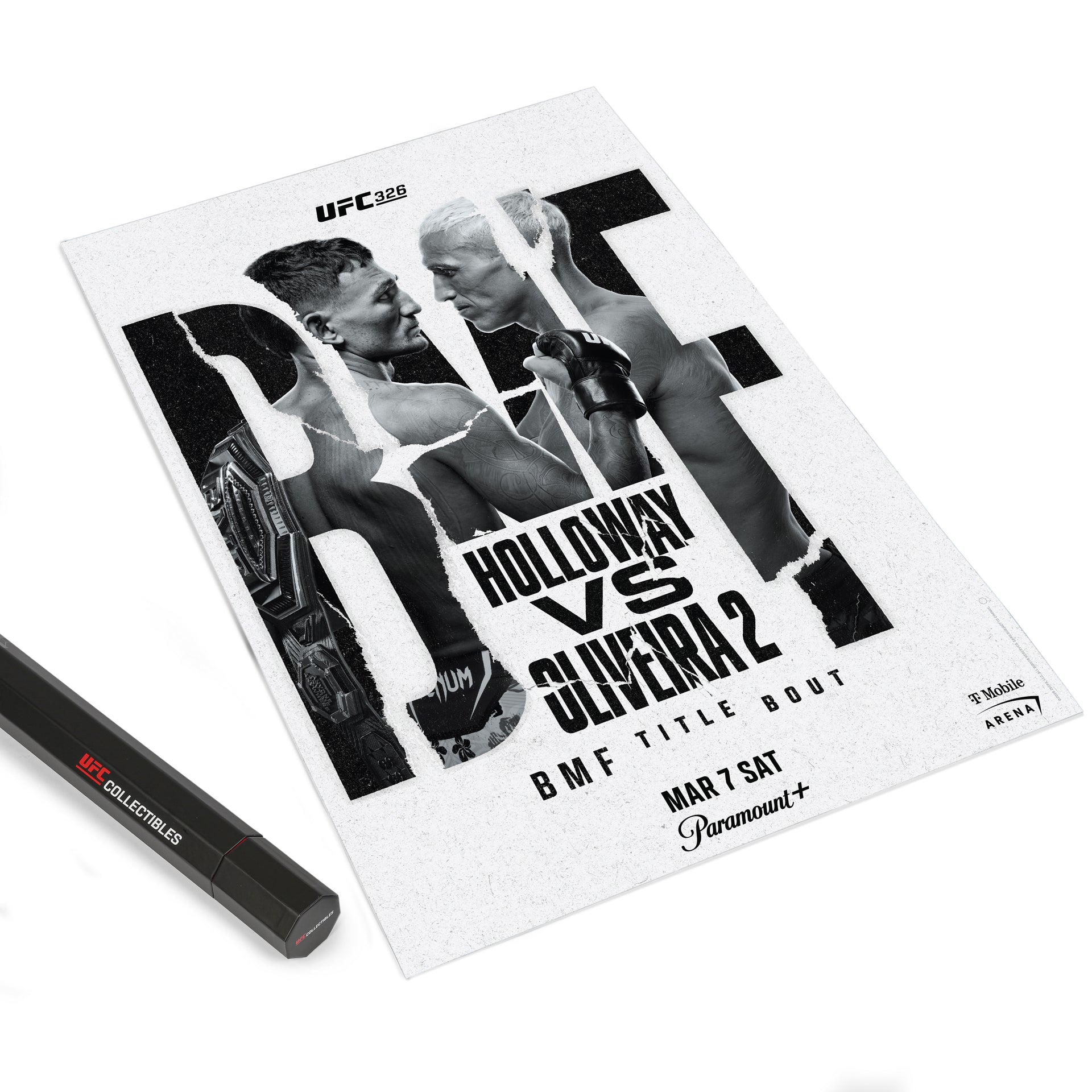 UFC 326: Holloway vs Oliveira 2 Autographed Event Poster