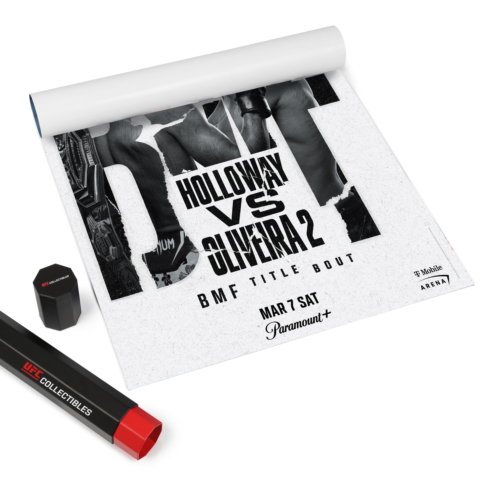 UFC 326: Holloway vs Oliveira 2 First-Edition Autographed Event Poster