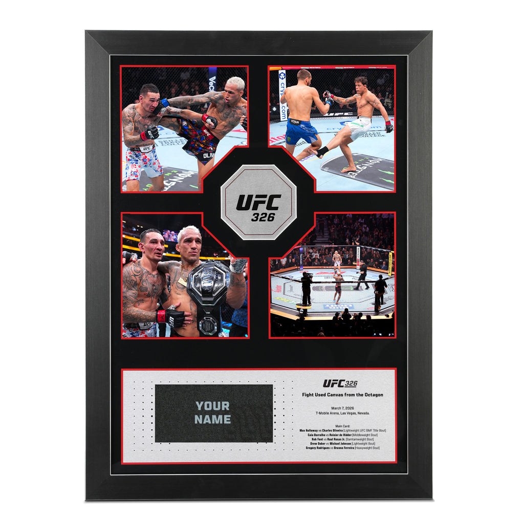 SOLD OUT: UFC 326: Holloway vs Oliveira 2 Name on Canvas