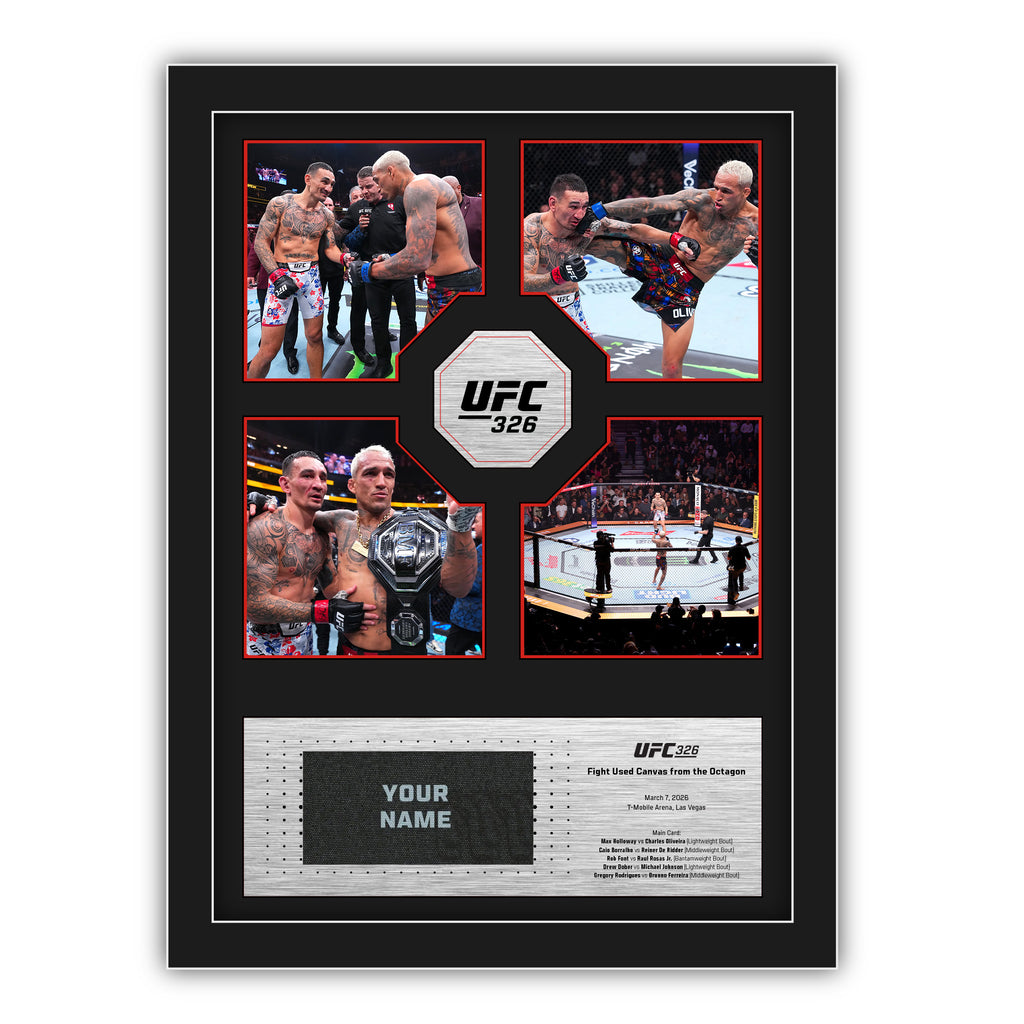 SOLD OUT: UFC 326: Holloway vs Oliveira 2 Name on Canvas