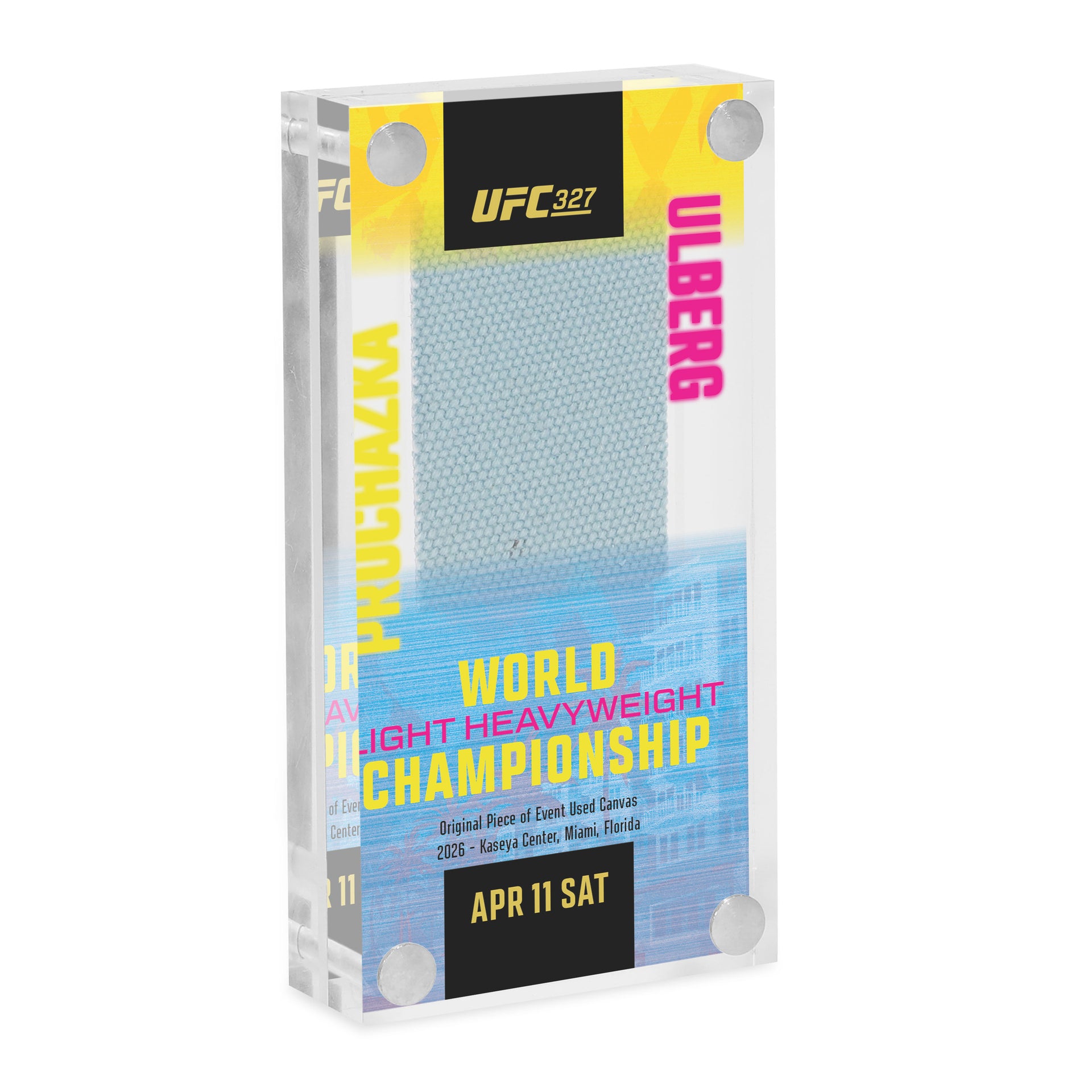 UFC 327: Procházka vs Ulberg Canvas in Acrylic