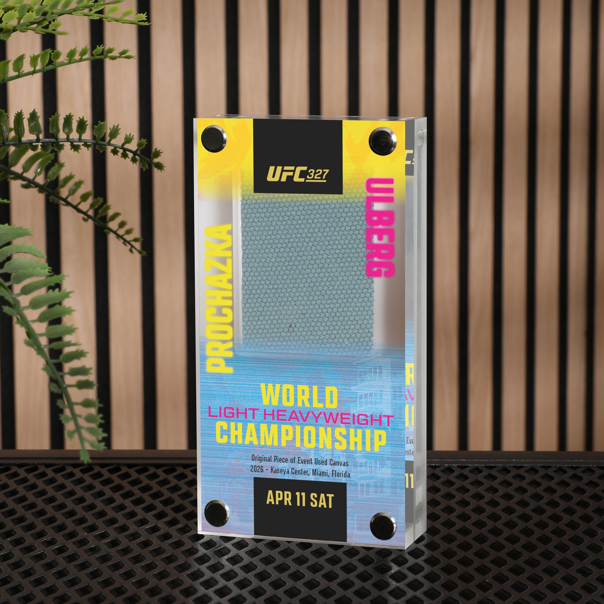UFC 327: Procházka vs Ulberg Canvas in Acrylic