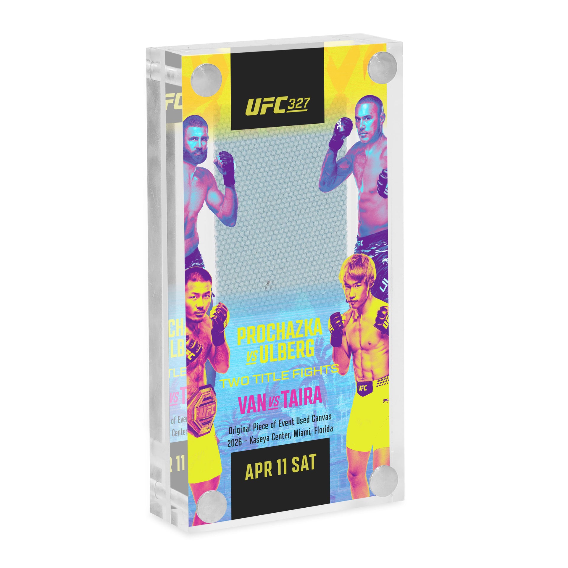 UFC 327: Procházka vs Ulberg Canvas in Acrylic